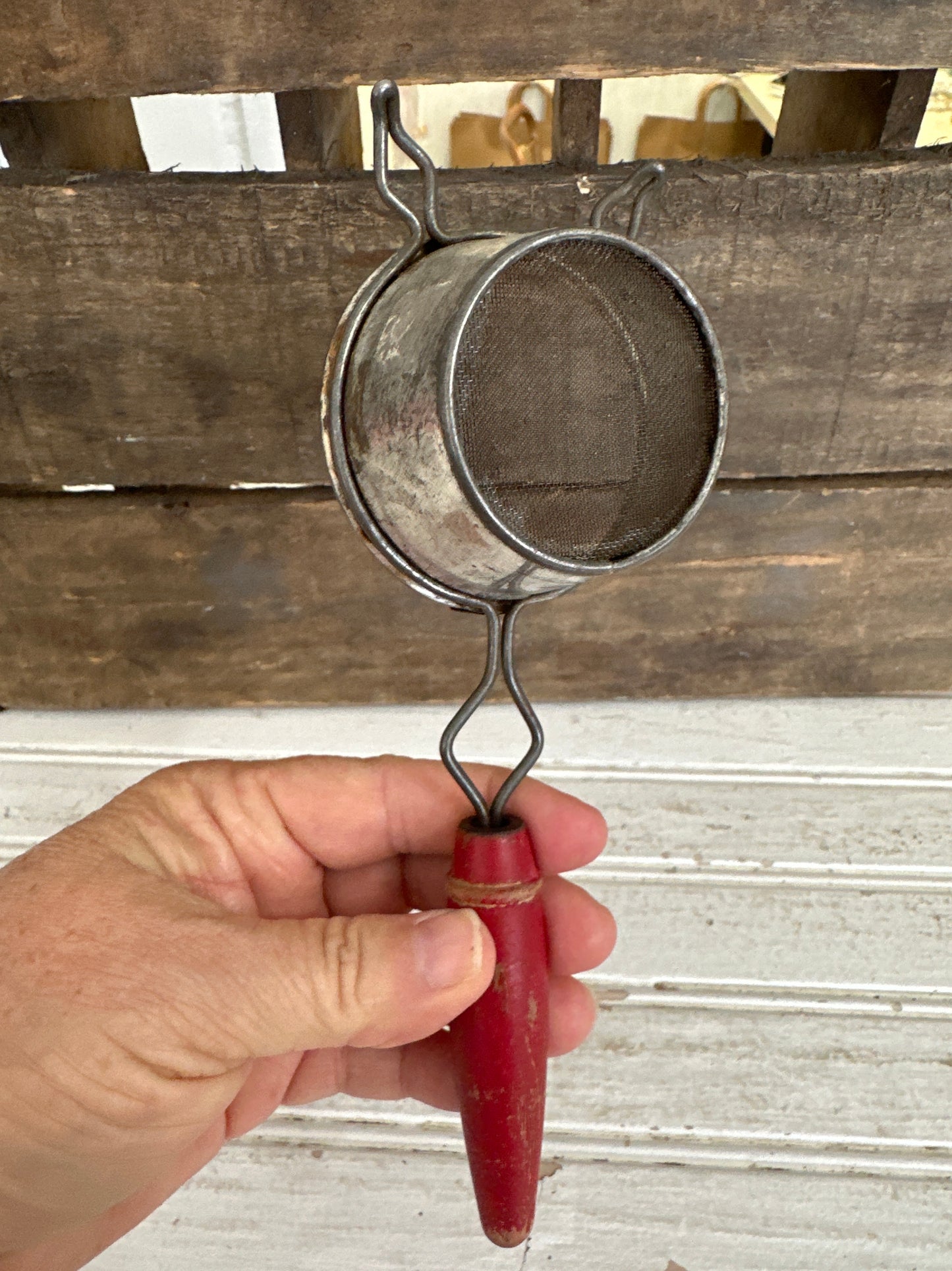 Tea Strainer - red handle