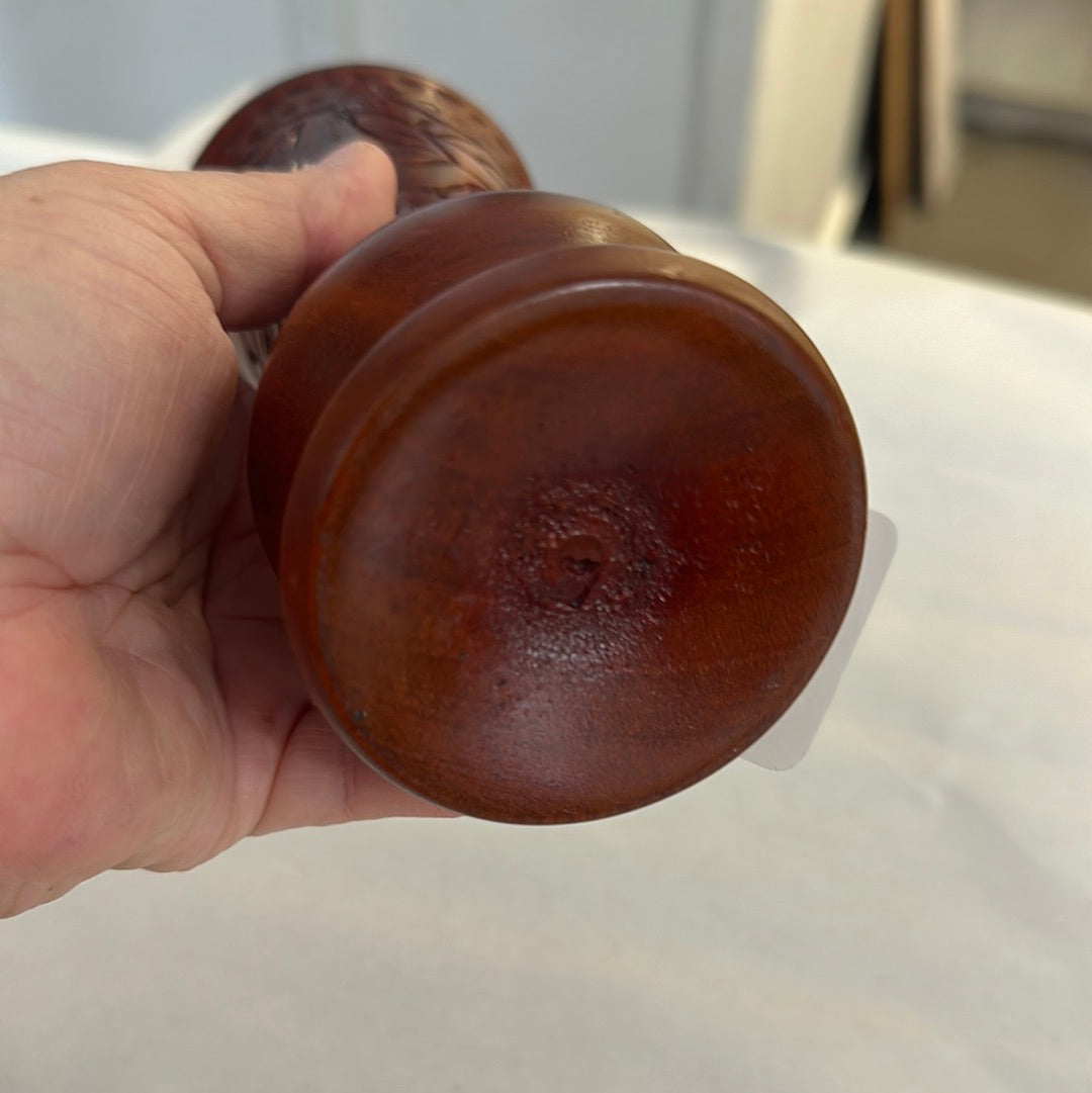 Wooden Carved Vase
