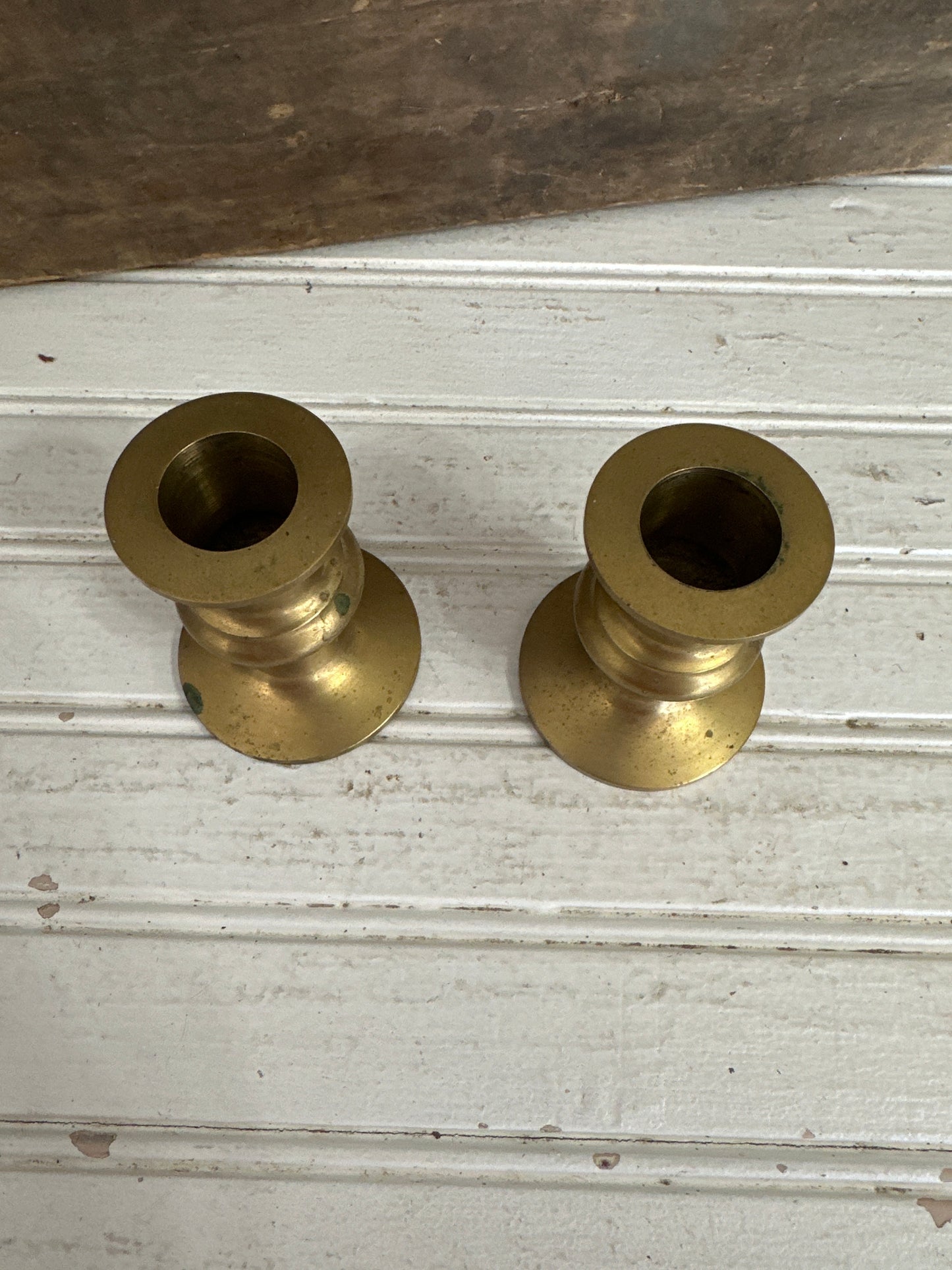 Brass candle holders
