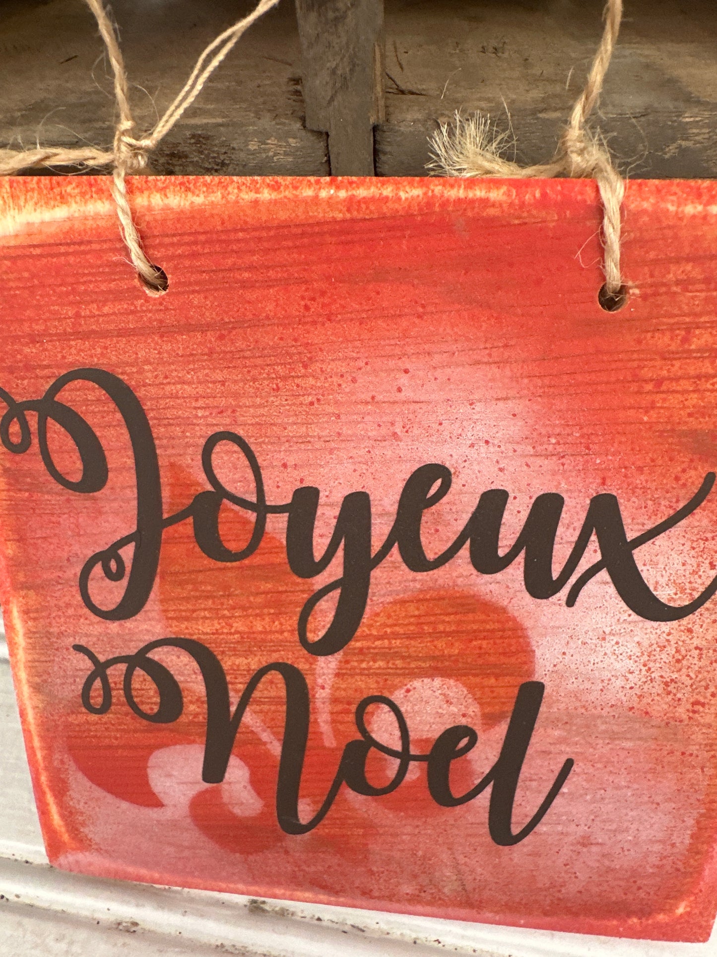 Joyeux Noel sign/ ornament
