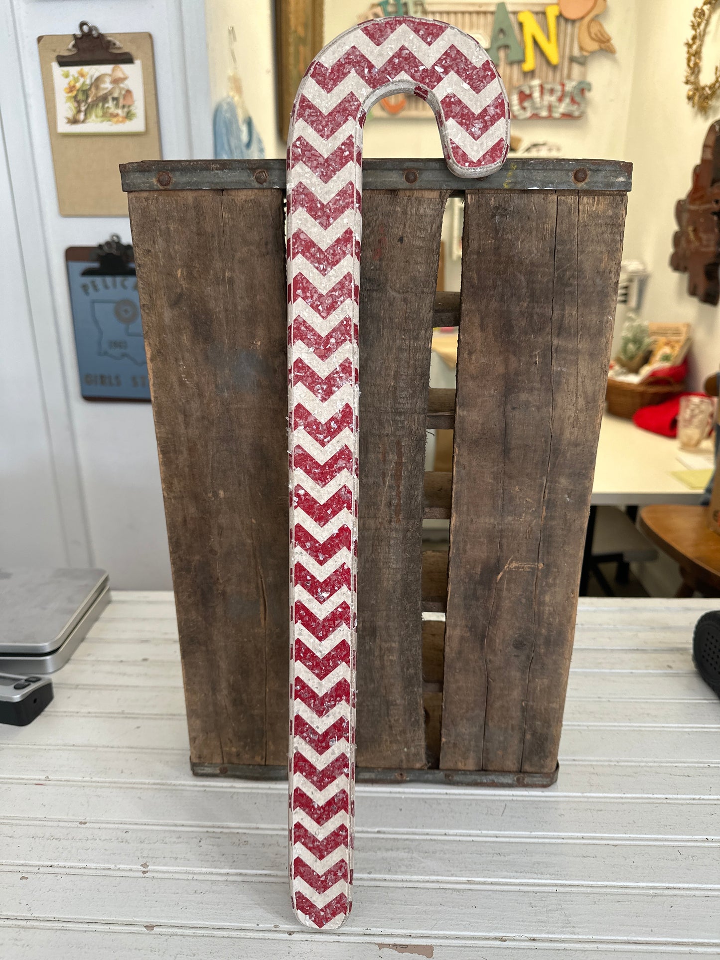 Jumbo Wooden Candy Cane