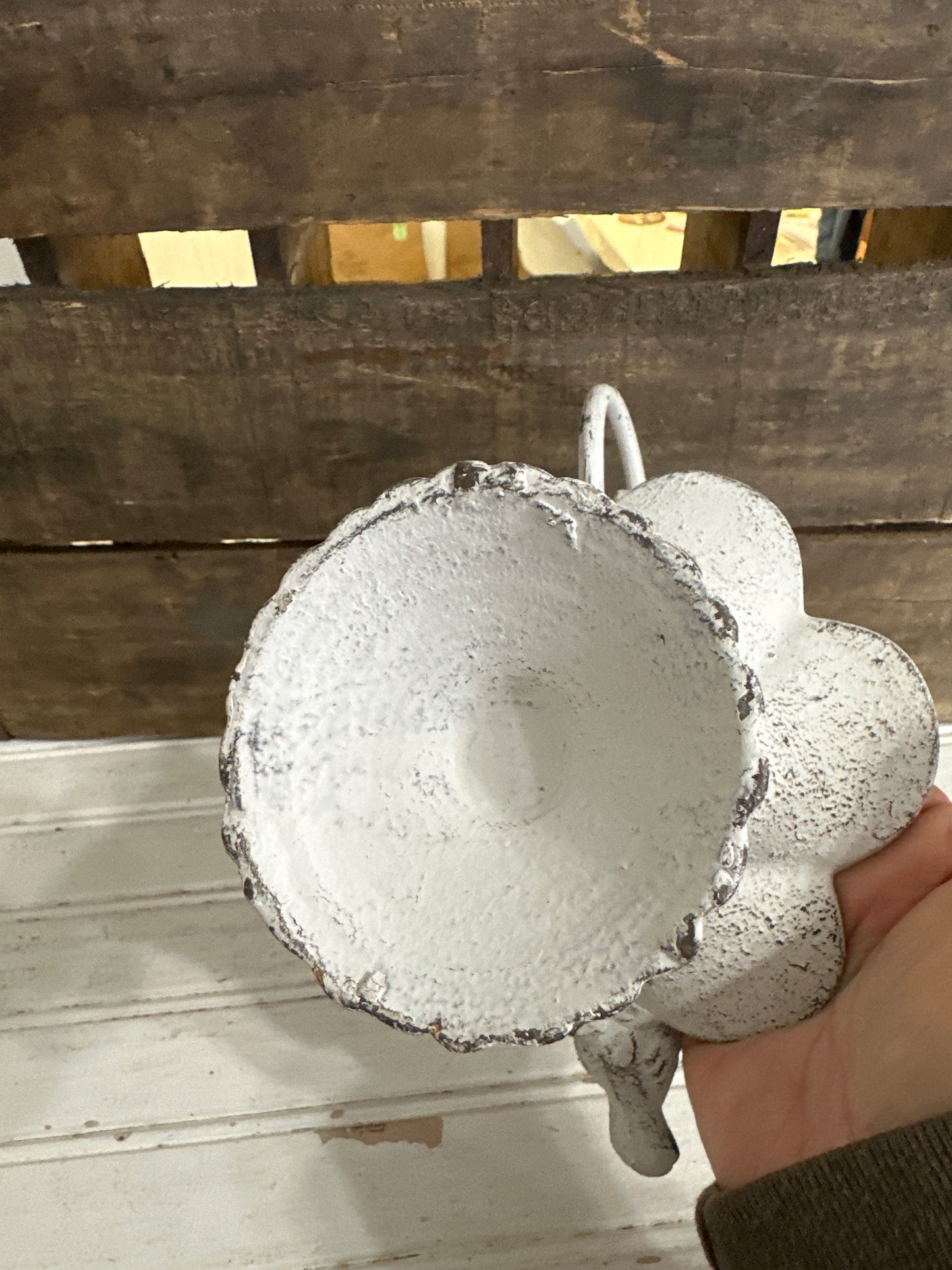 Cast iron tabletop feeder/planter/trinket dish
