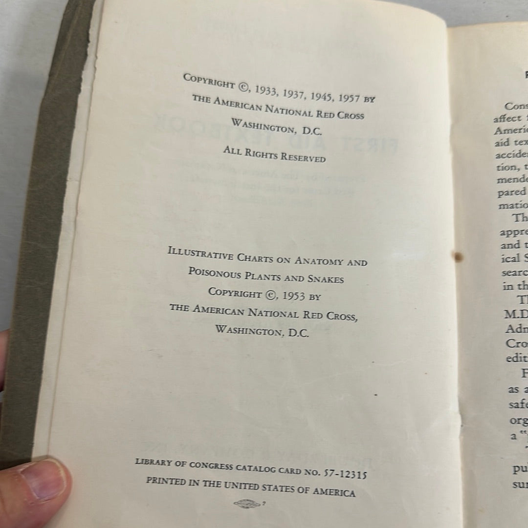 First Aid Book 1953