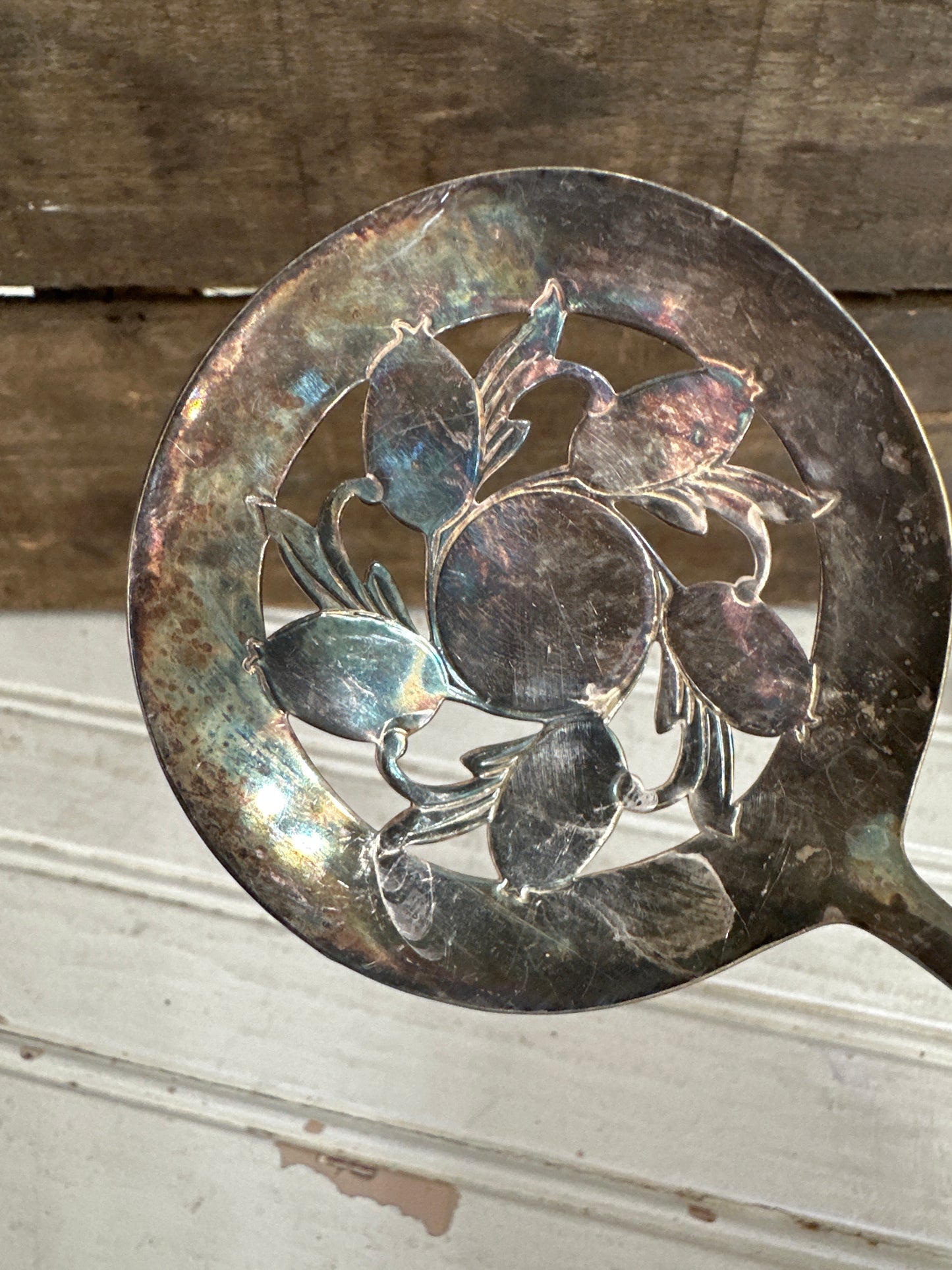 W.M. Rogers silver plated serving spoon