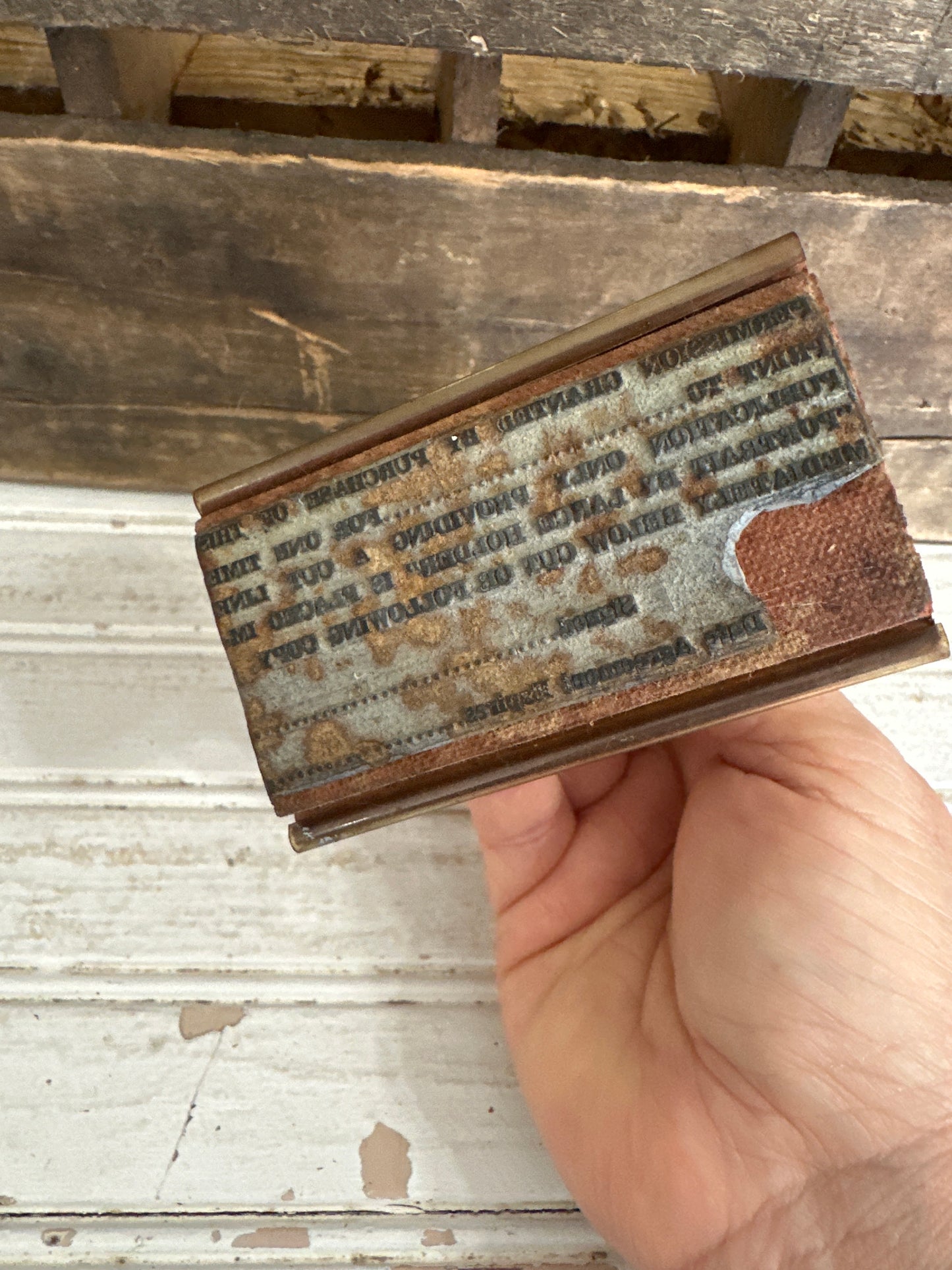 Vintage Rubber Stamp