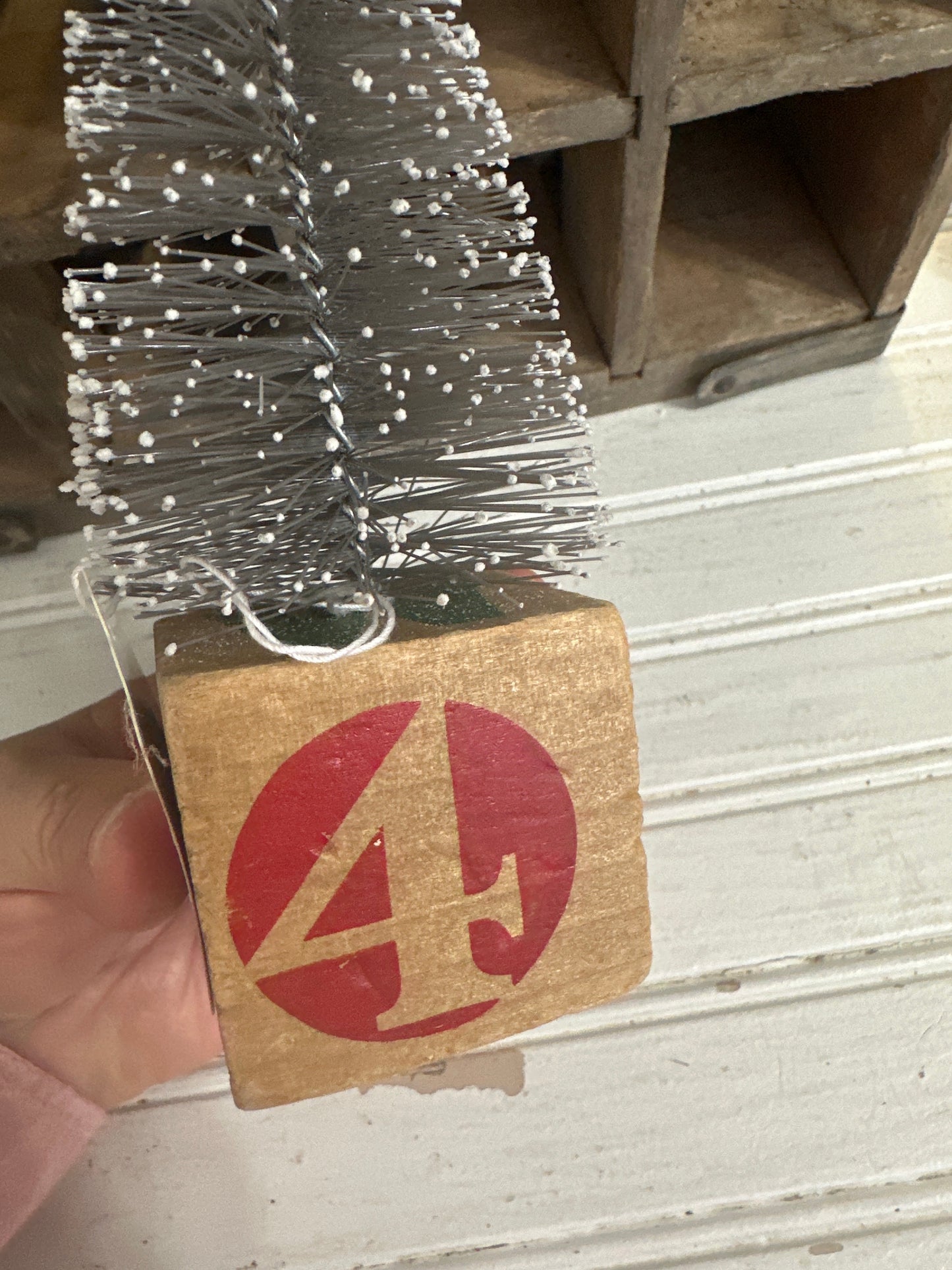 Wood block tree