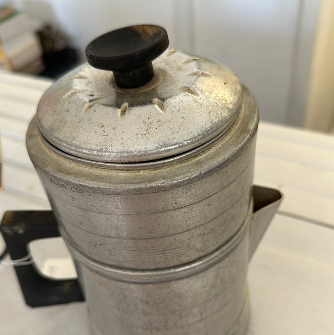 Aluminum coffee pot