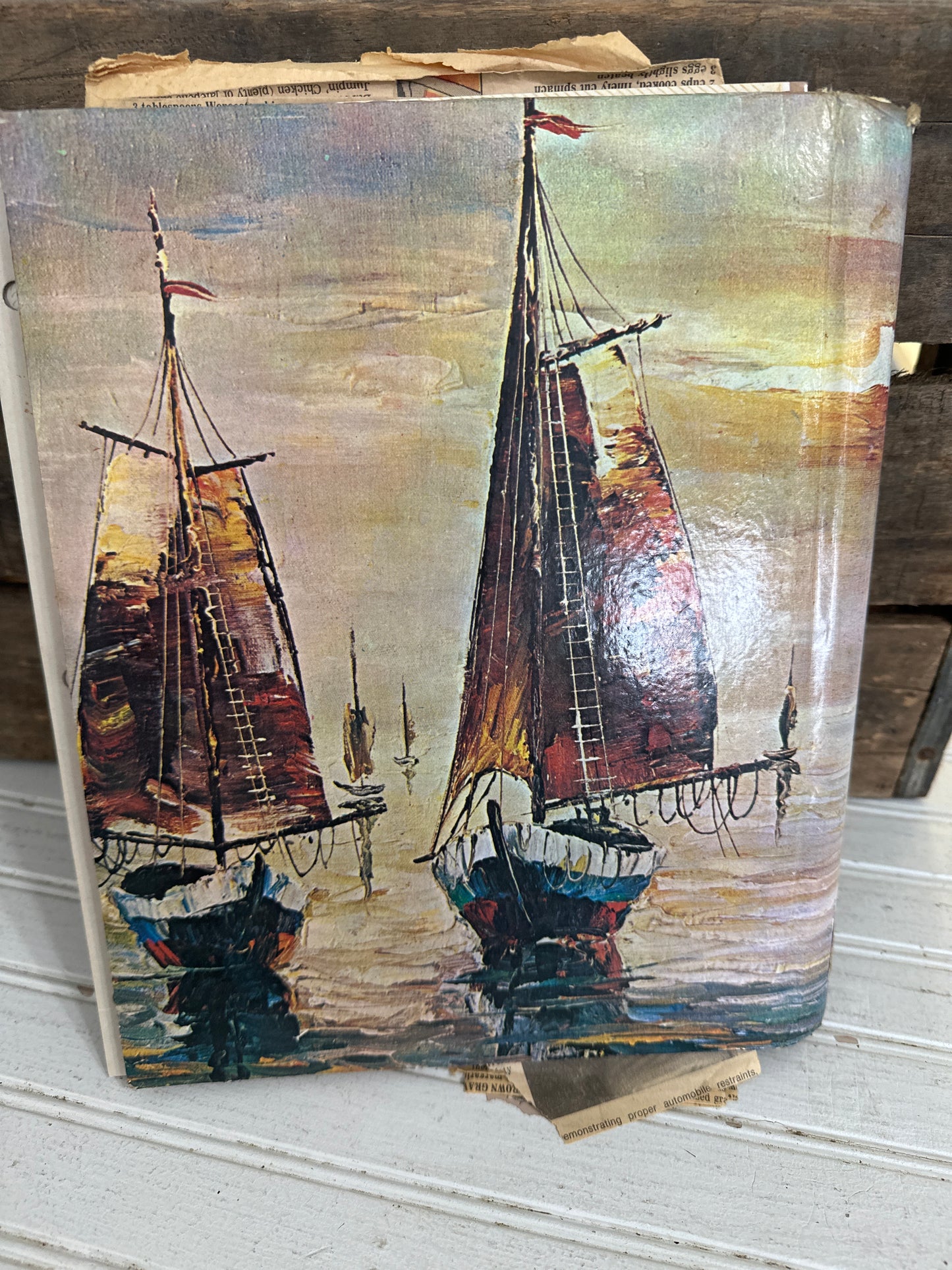 Vintage Photo Album made into Recipe book