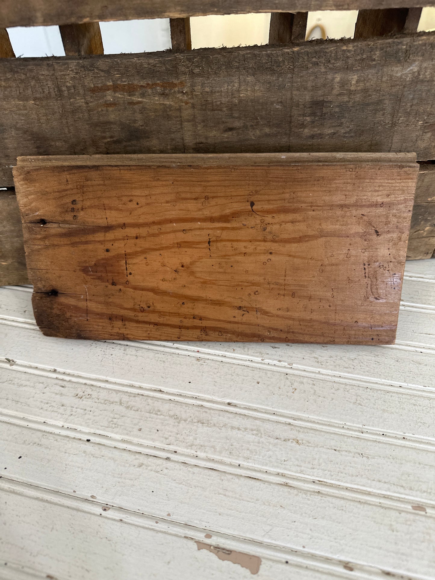 Handmade wood sign -picket fences/garden