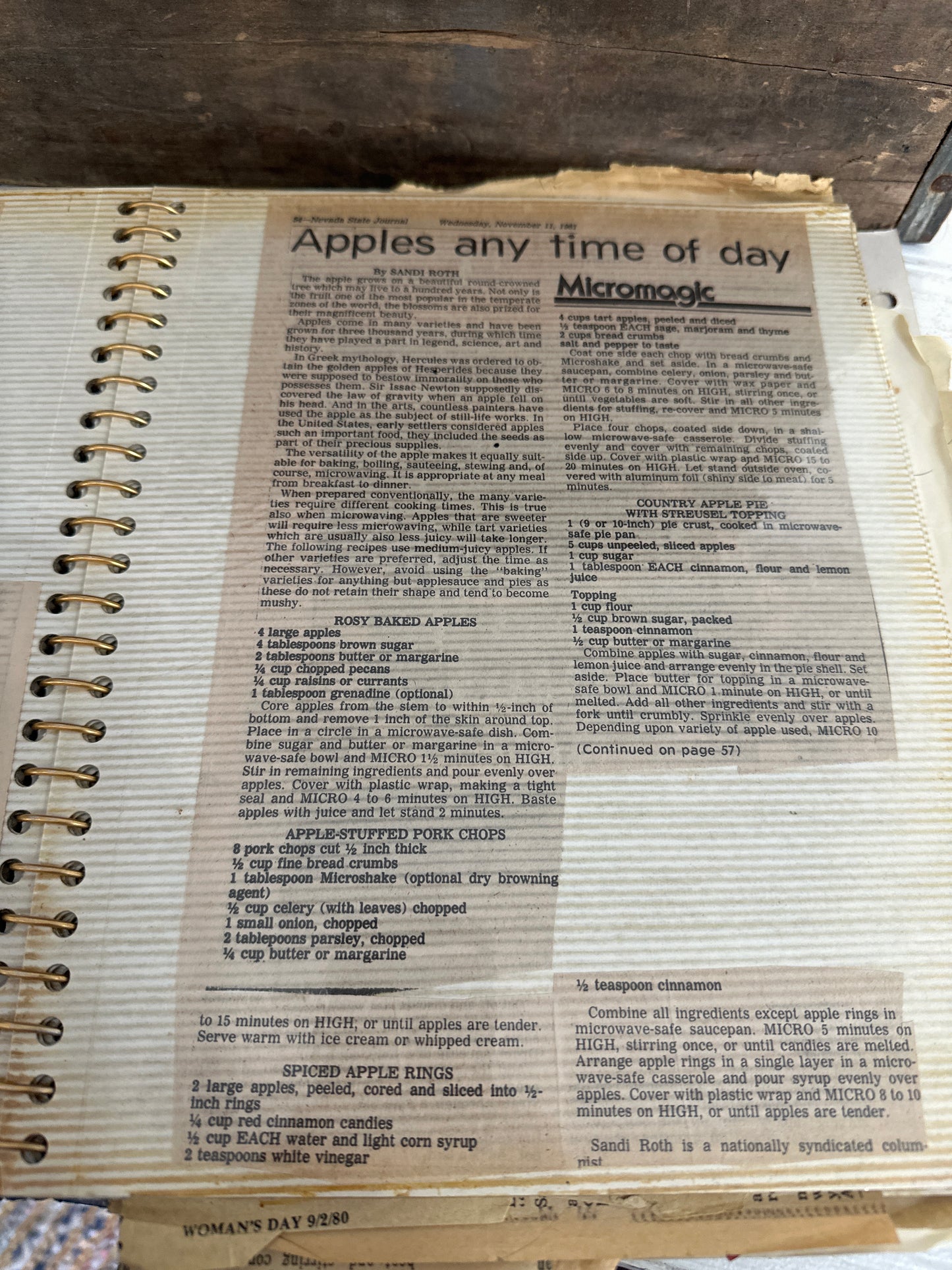 Vintage Photo Album made into Recipe book
