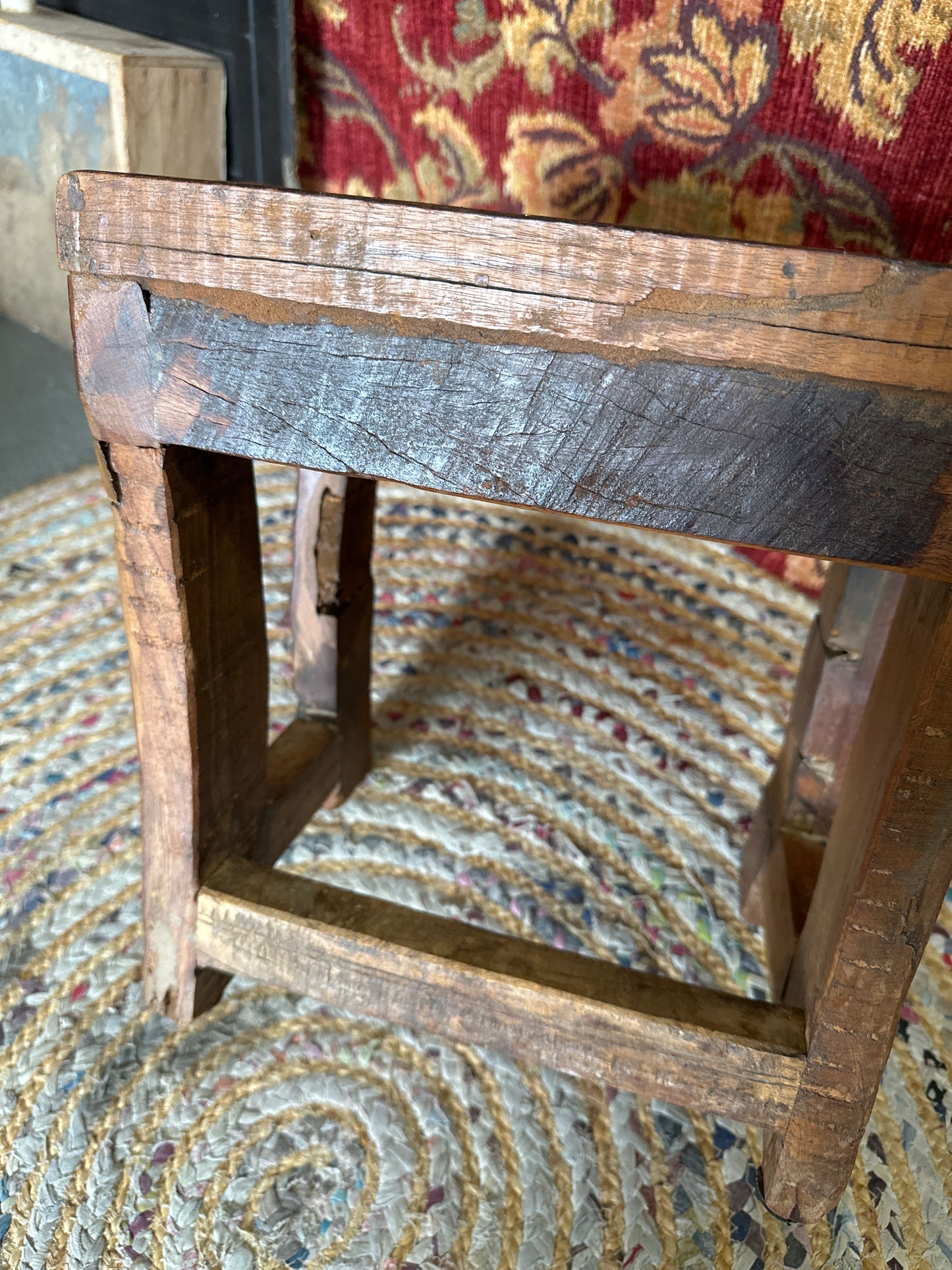 Rustic Wooden stool/plant stand - local pickup only