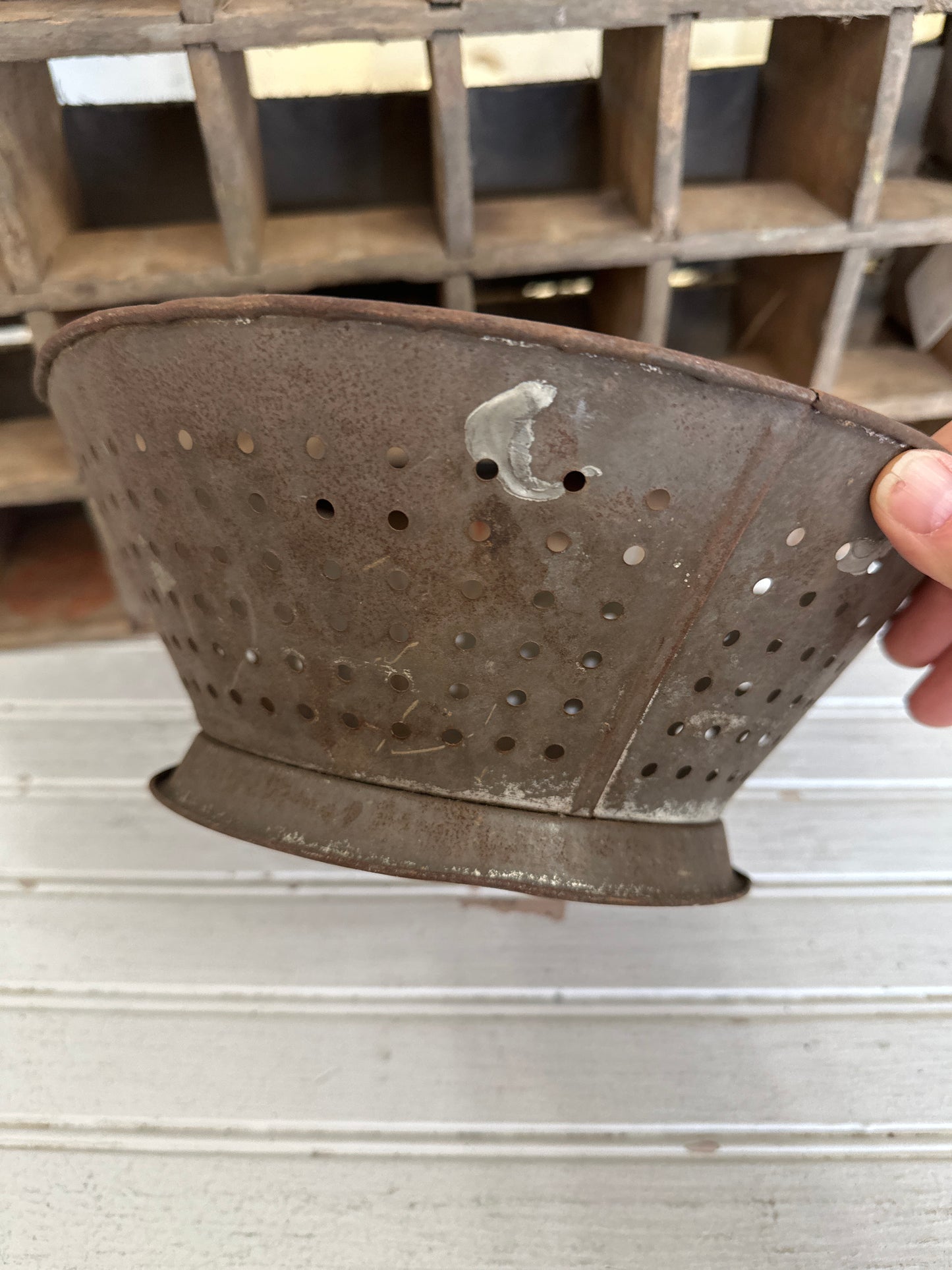 Rusty colander