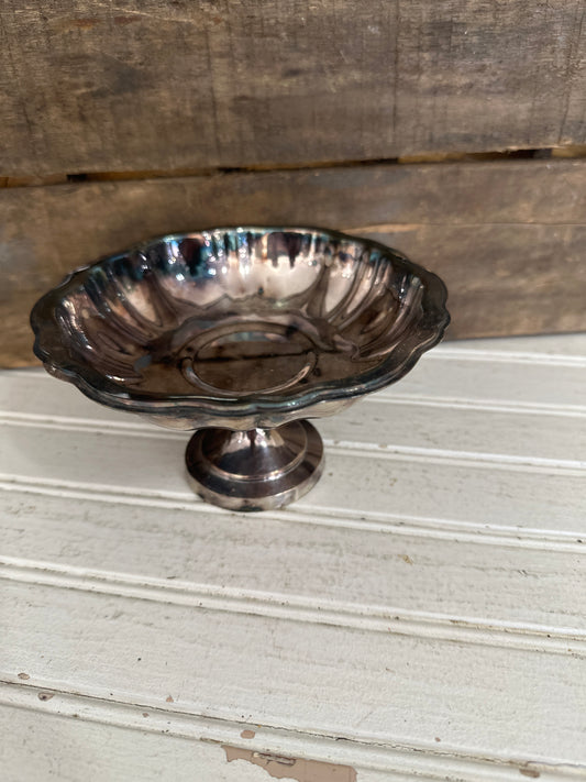 WM Rogers silver plated candy dish