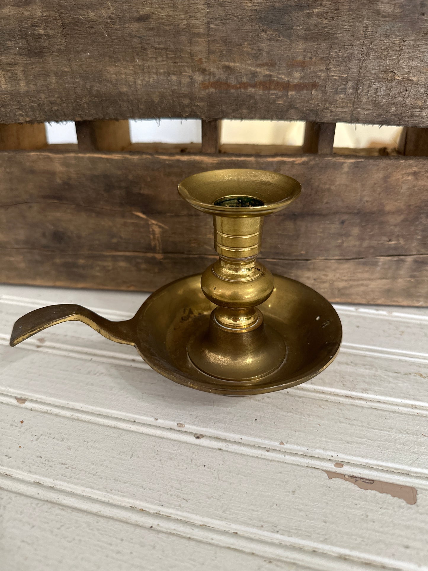 Brass candleholder