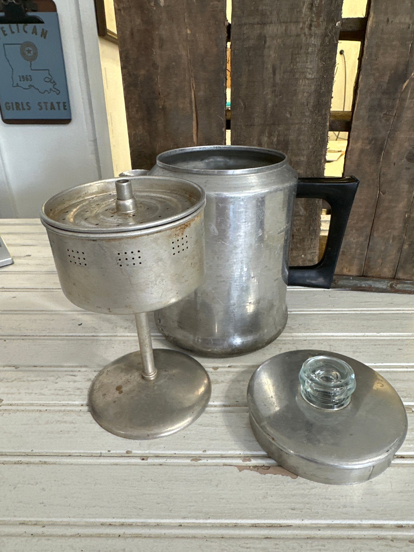 Aluminum Stove top percolator coffee pot