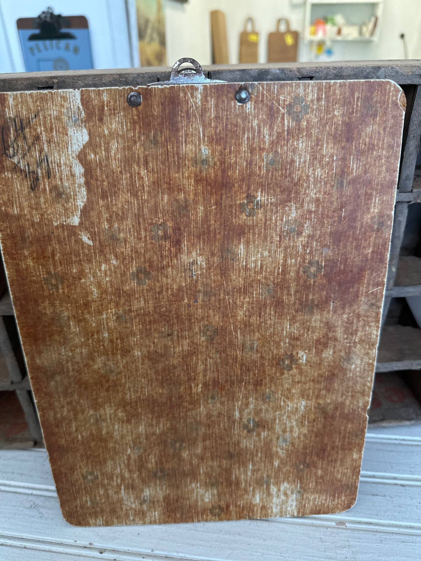 Clipboard with metal clip
