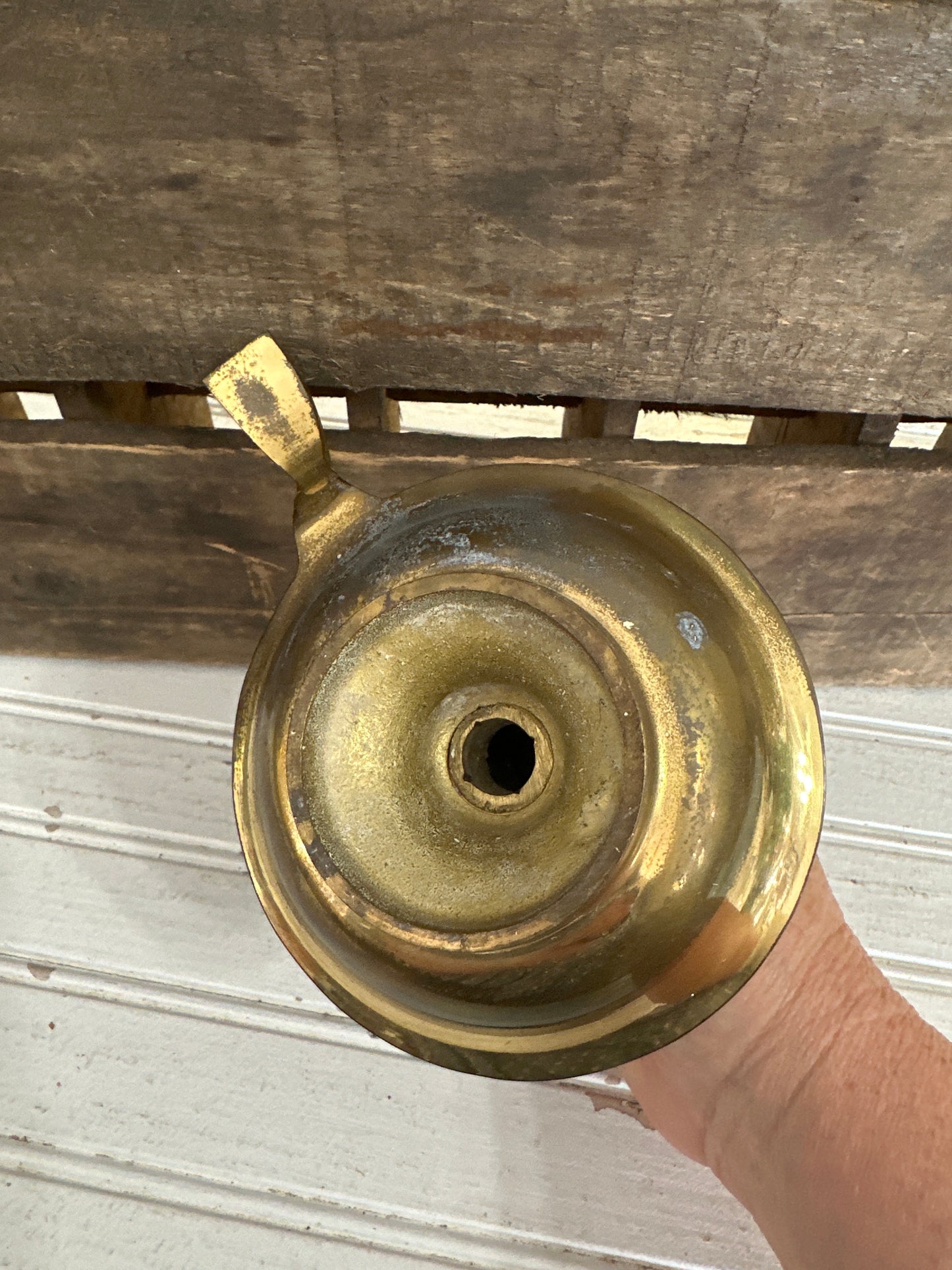 Brass candleholder
