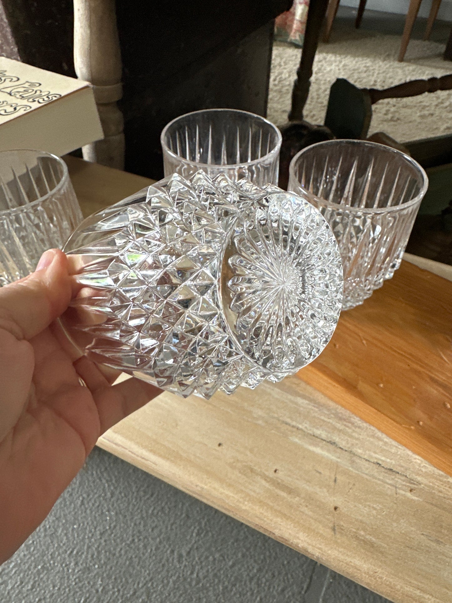 Fostoria Lead Crystal Hi ball glass set- local pick up only