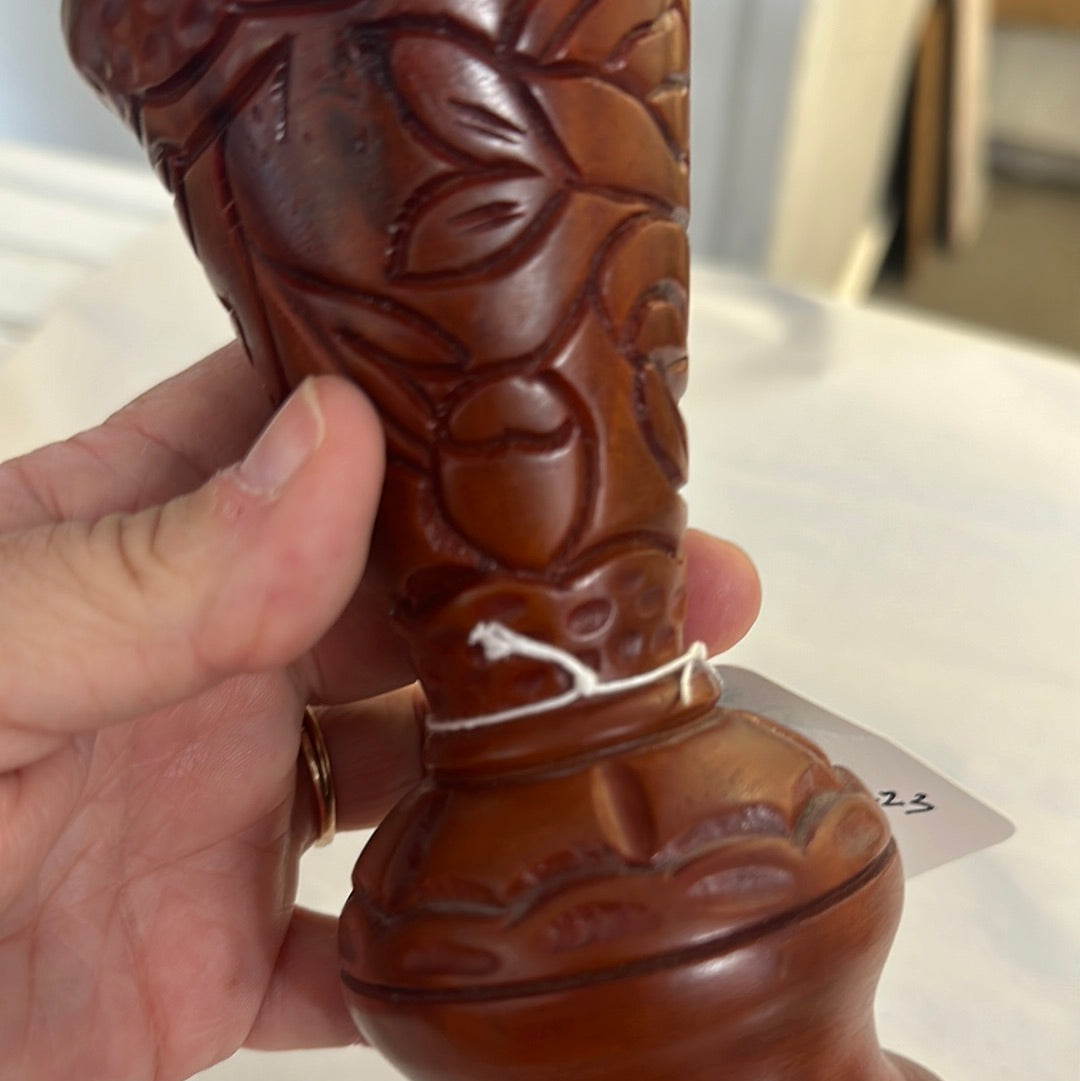 Wooden Carved Vase