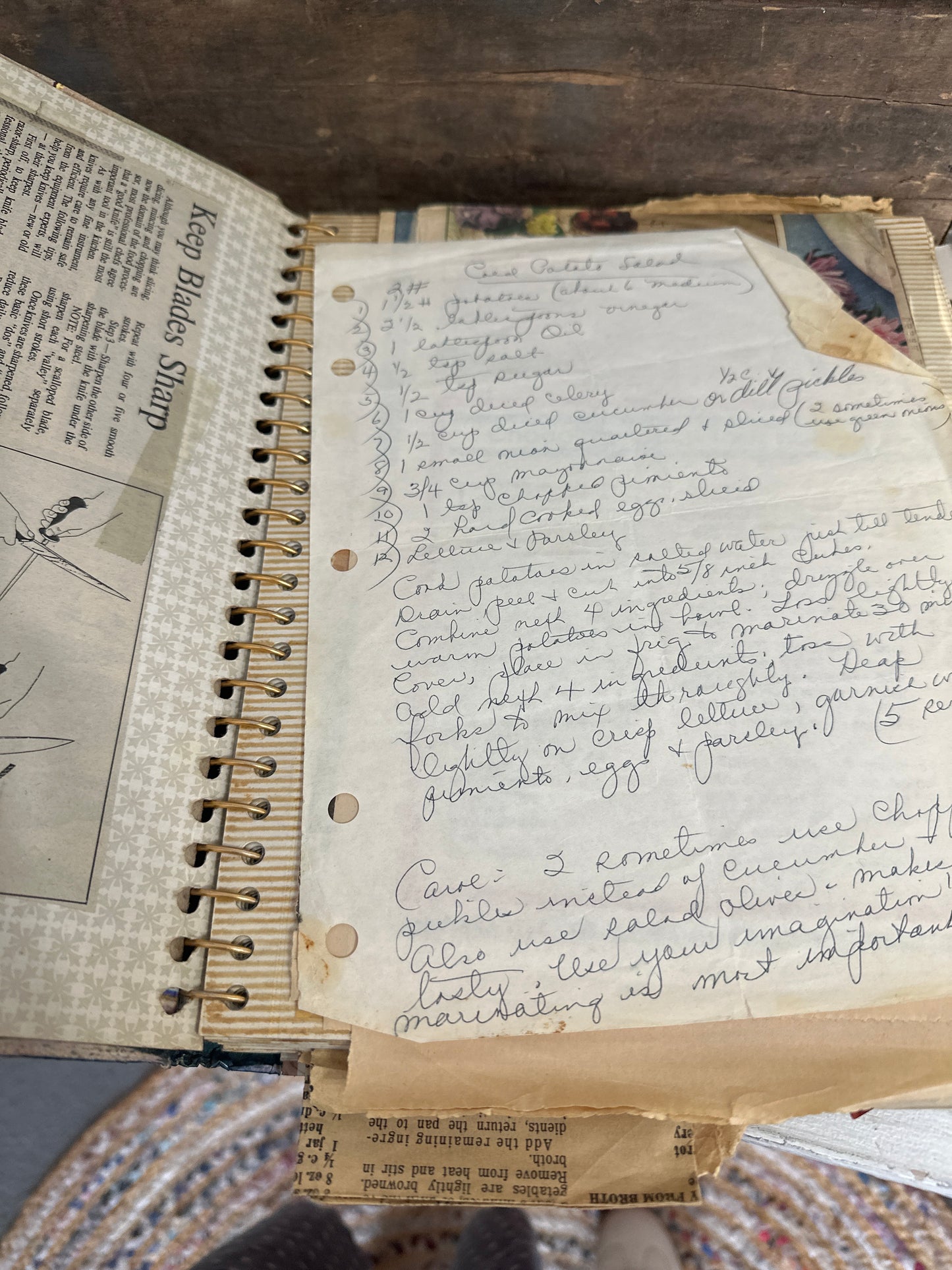 Vintage Photo Album made into Recipe book