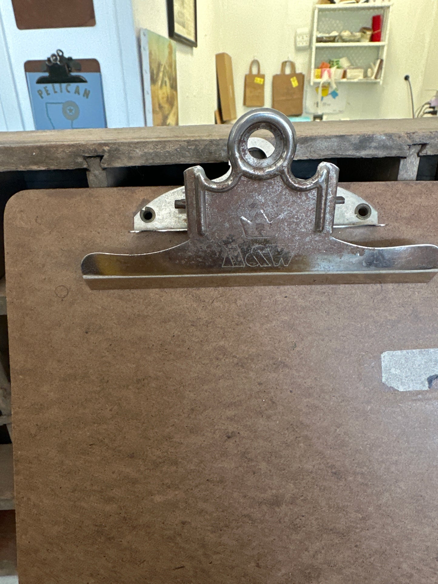 Clipboard with metal clip