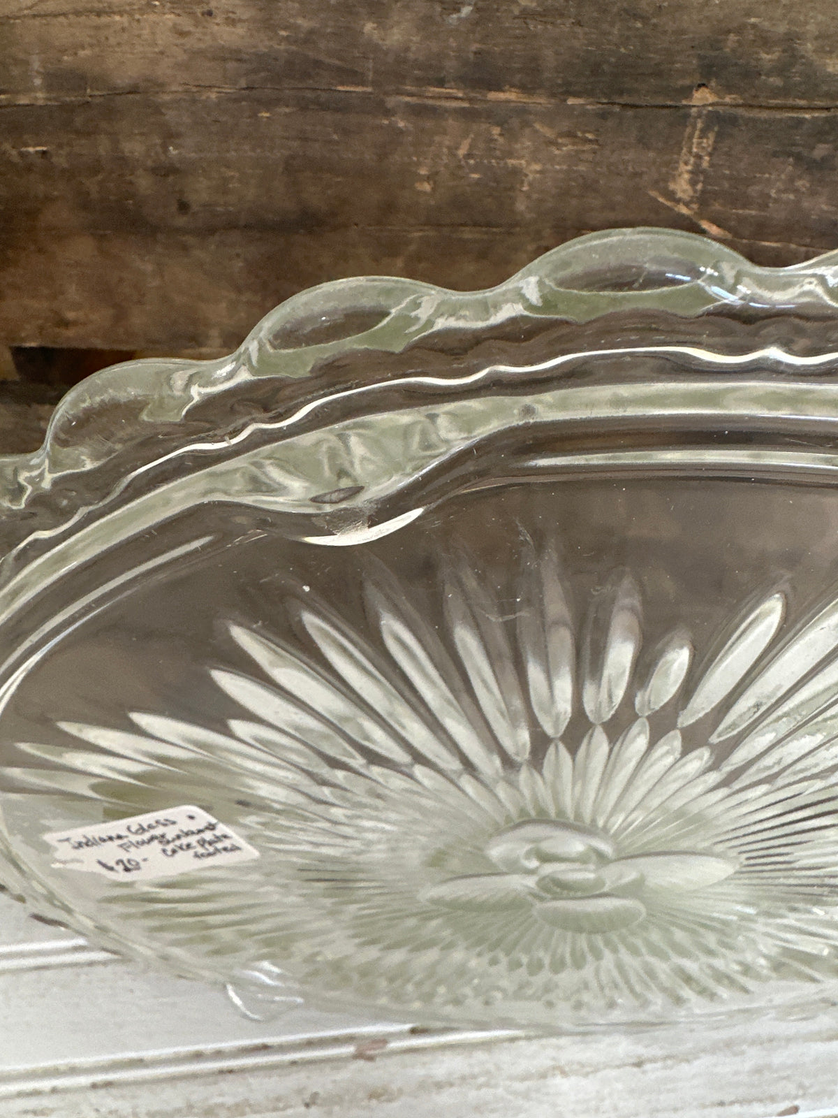 Indiana glass cake plate- local pick up only