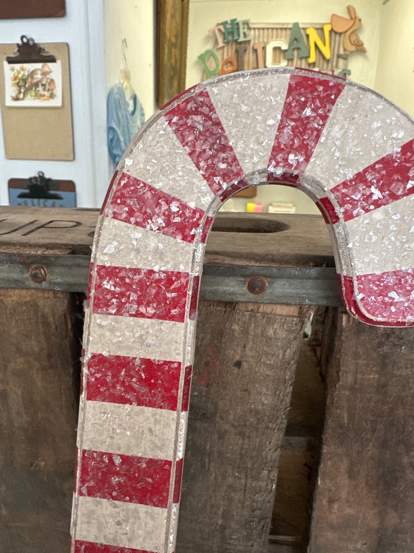 Jumbo Wooden Candy Cane