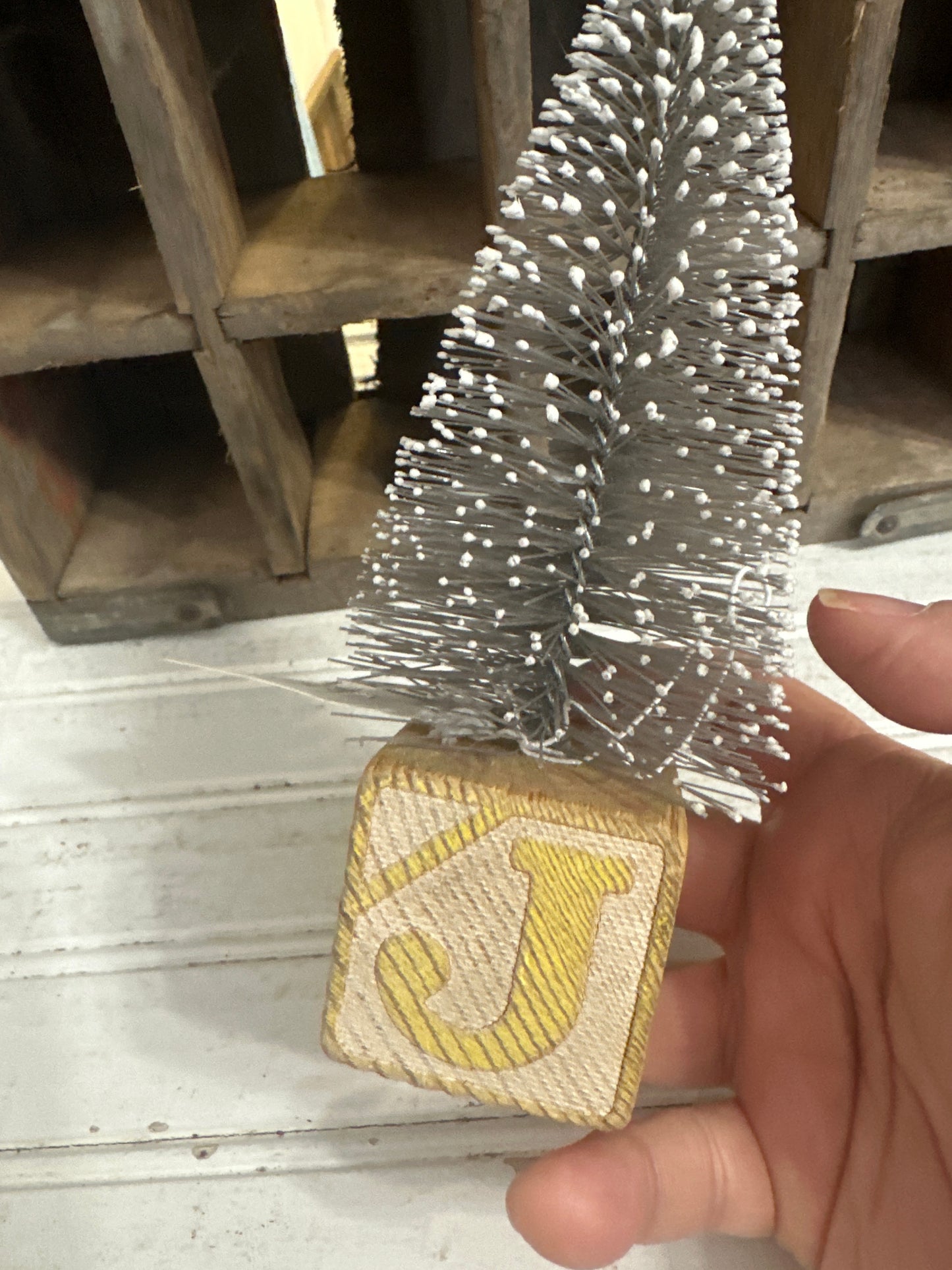 Wood block tree