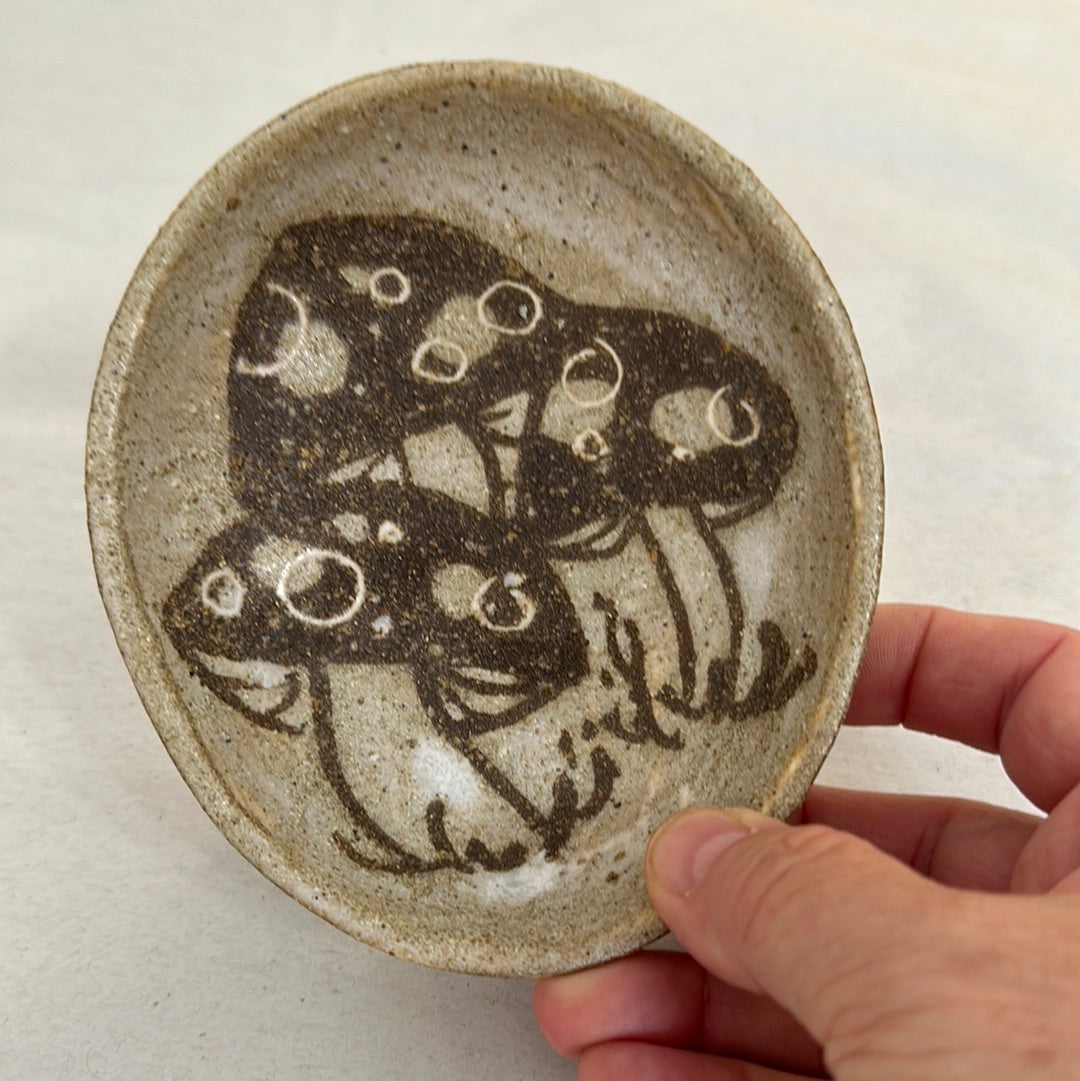 Mushroom Pottery Trinket dish