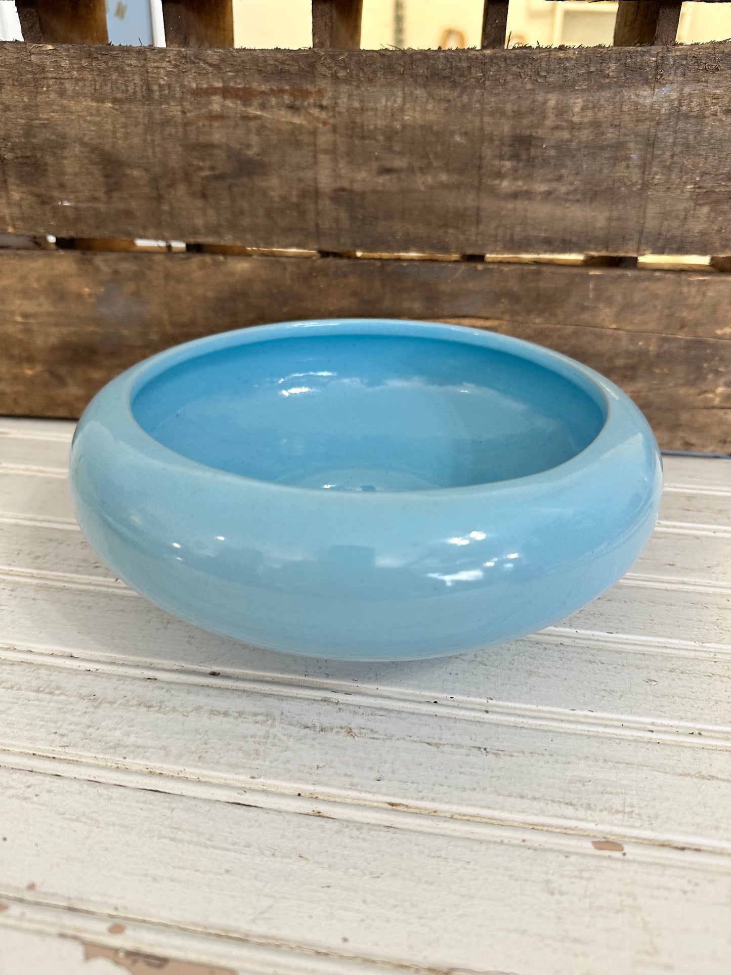 Frankoma 212 Robin’s egg blue planter/bowl