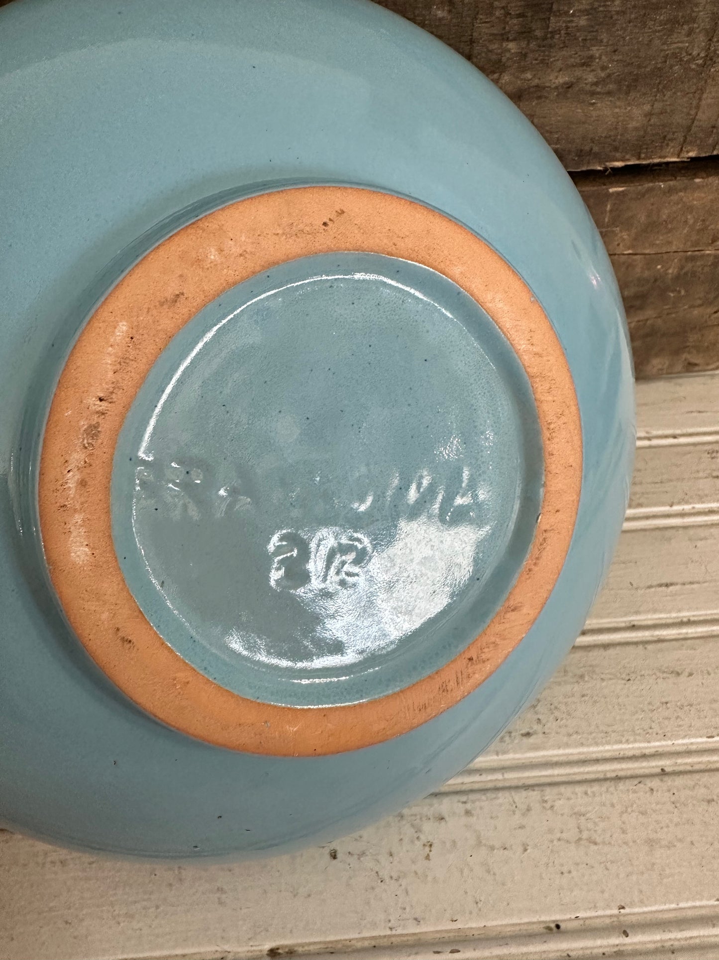 Frankoma 212 Robin’s egg blue planter/bowl