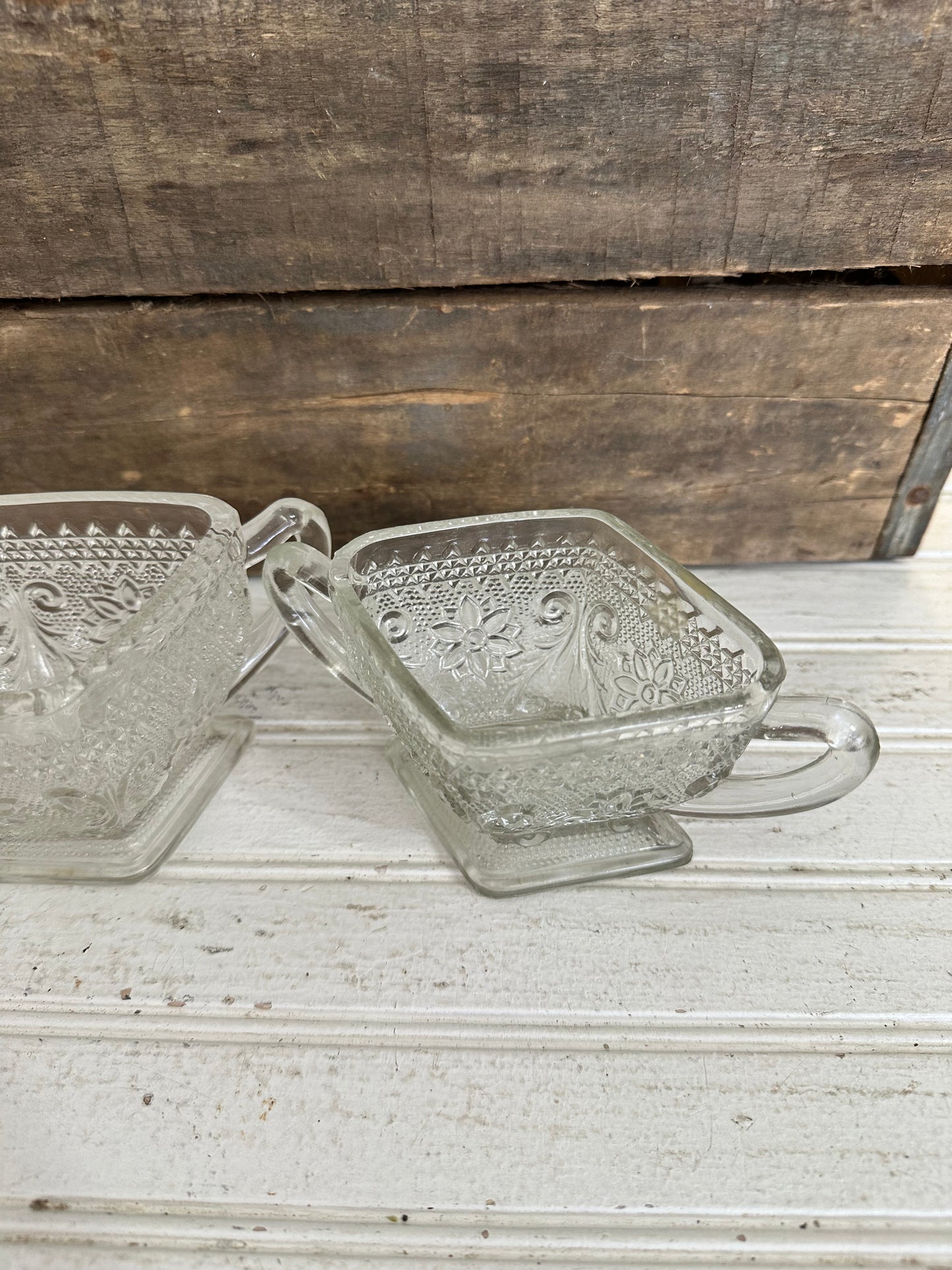 Indiana Glass Cream & Sugar set