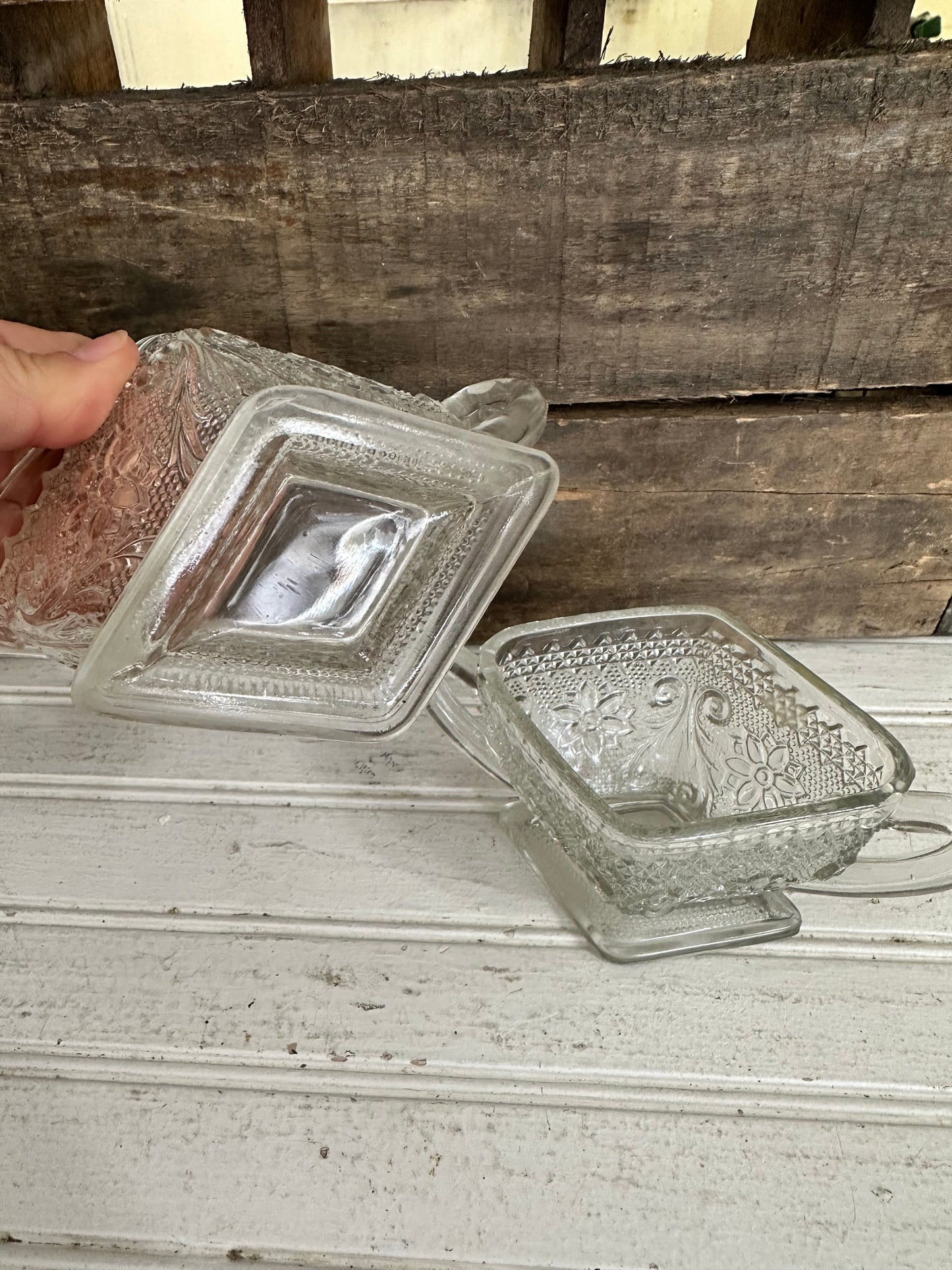 Indiana Glass Cream & Sugar set