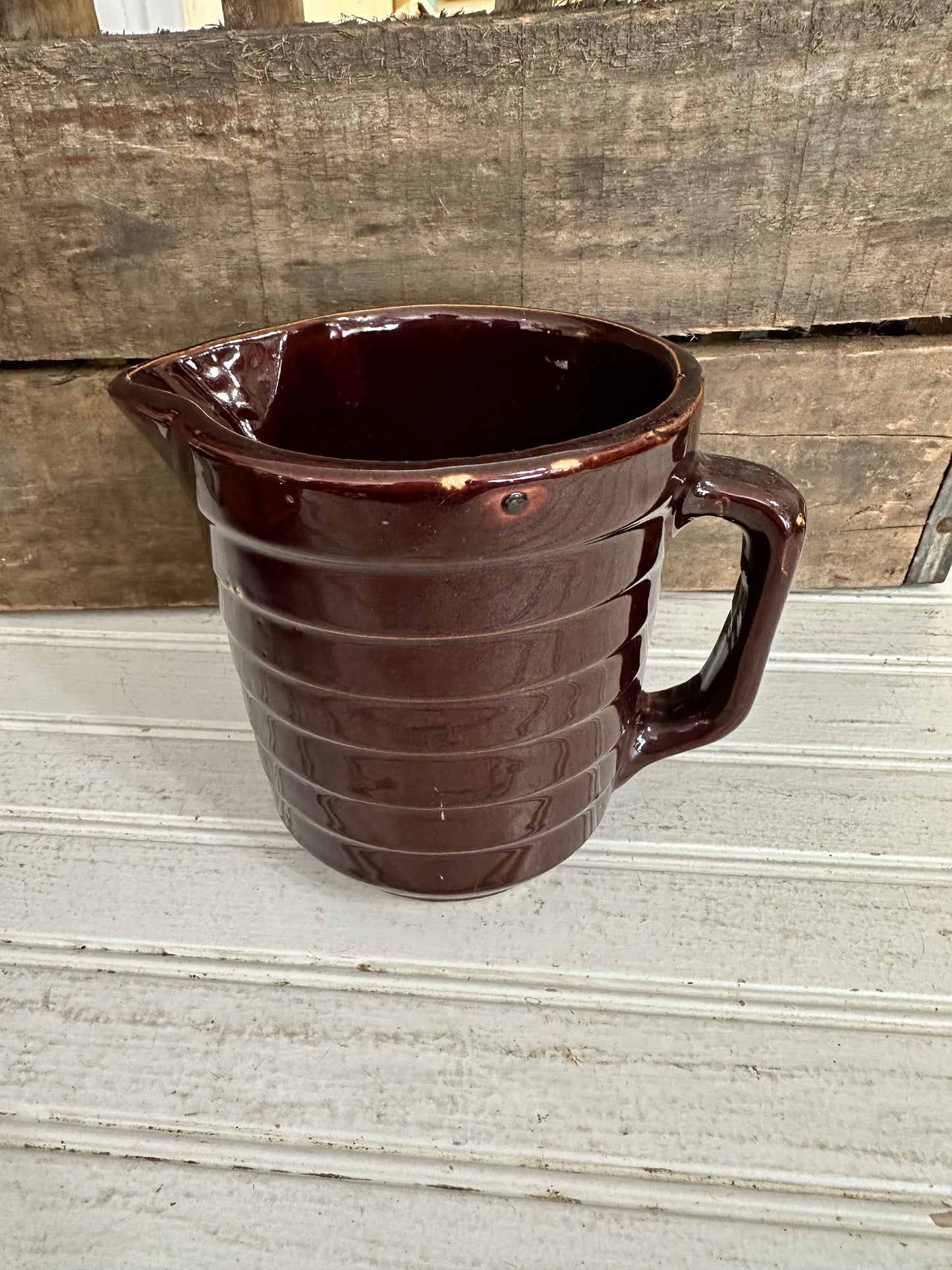 Crock Brown Pitcher
