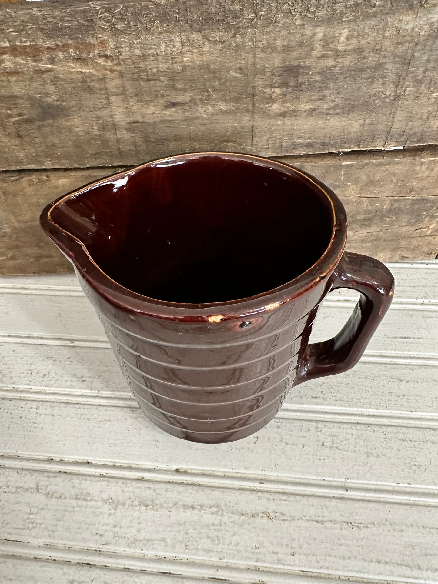 Crock Brown Pitcher