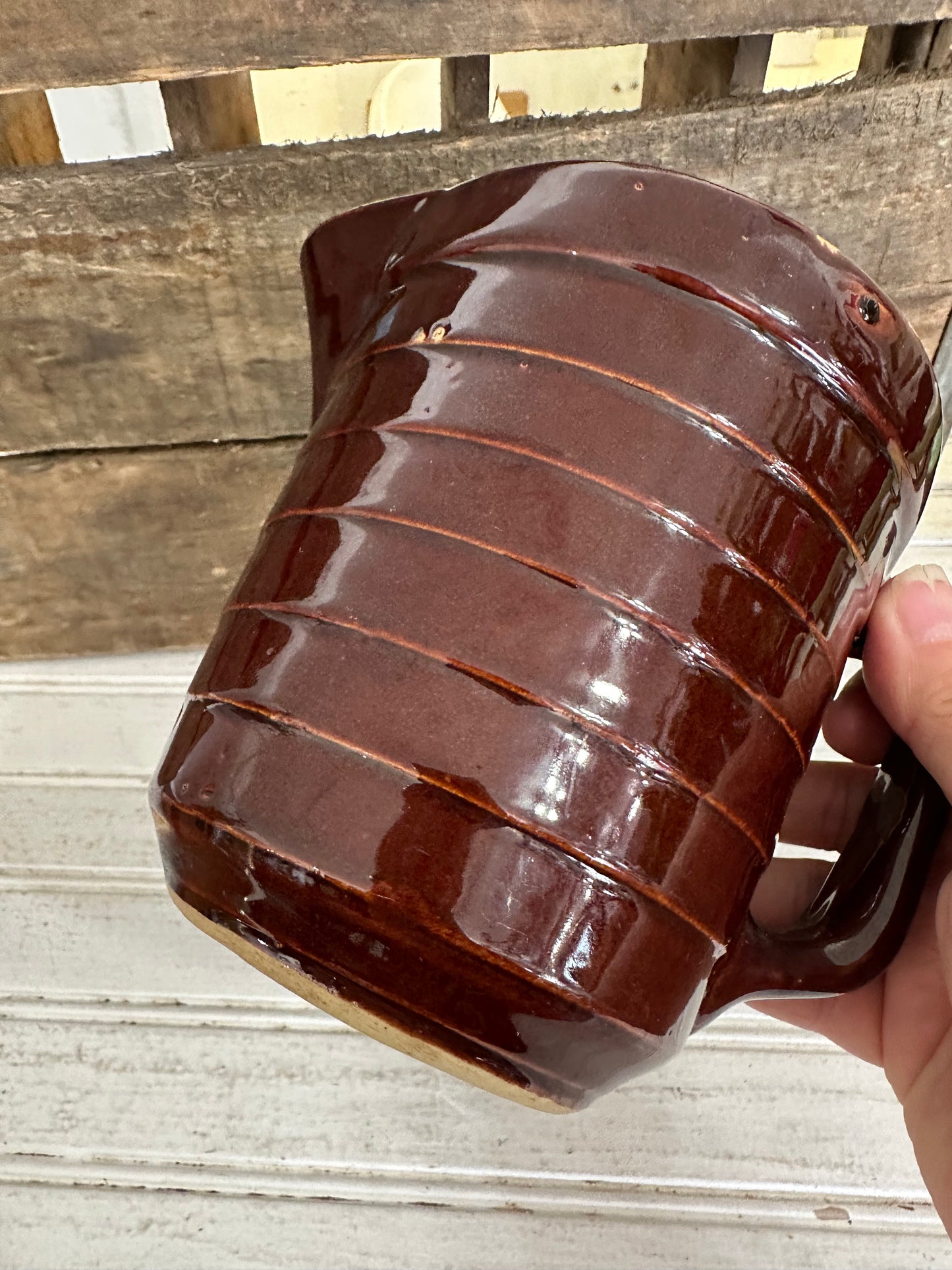 Crock Brown Pitcher