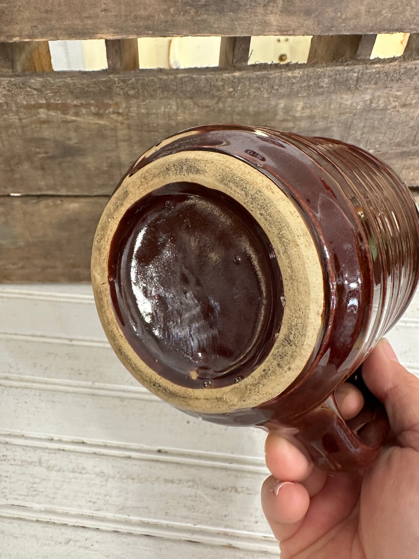 Crock Brown Pitcher