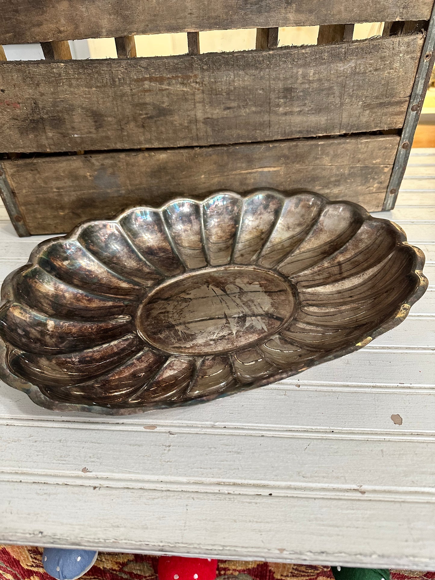 Reed & Barton Holiday oval bowl