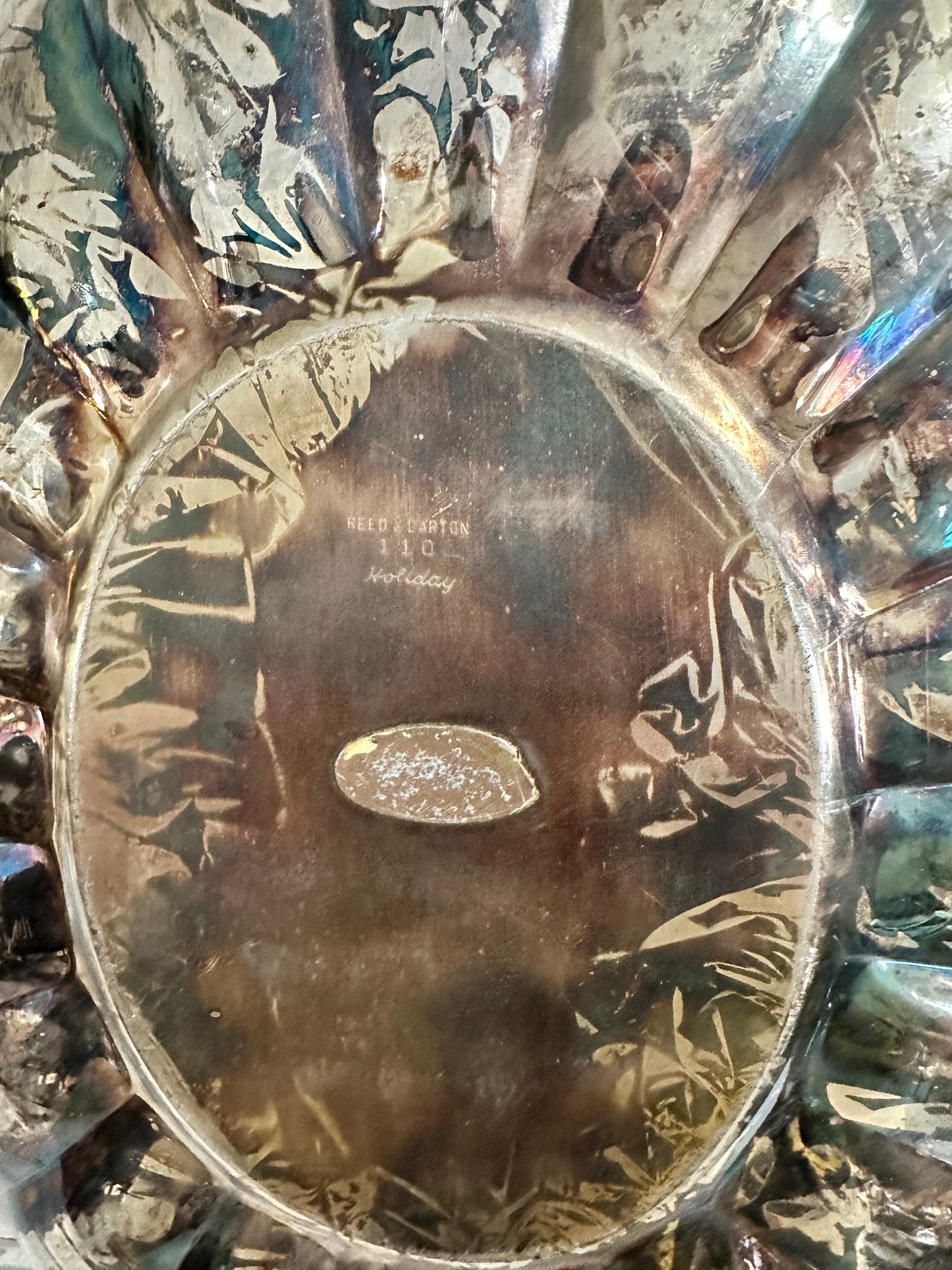Reed & Barton Holiday oval bowl