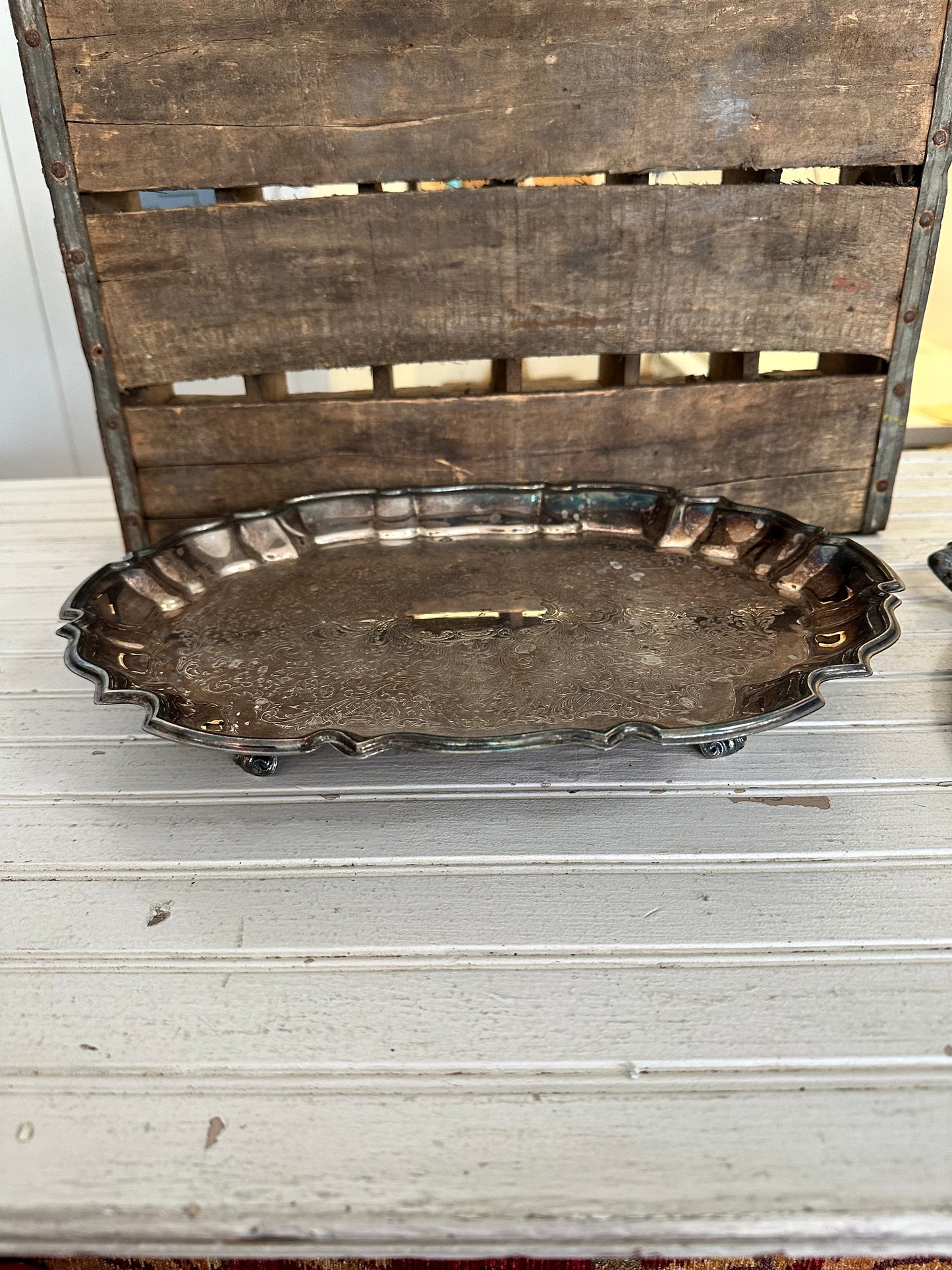 Leonard Silver Plated serving tray