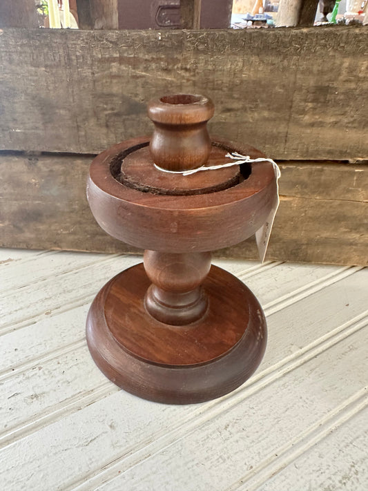 Wooden candle holder