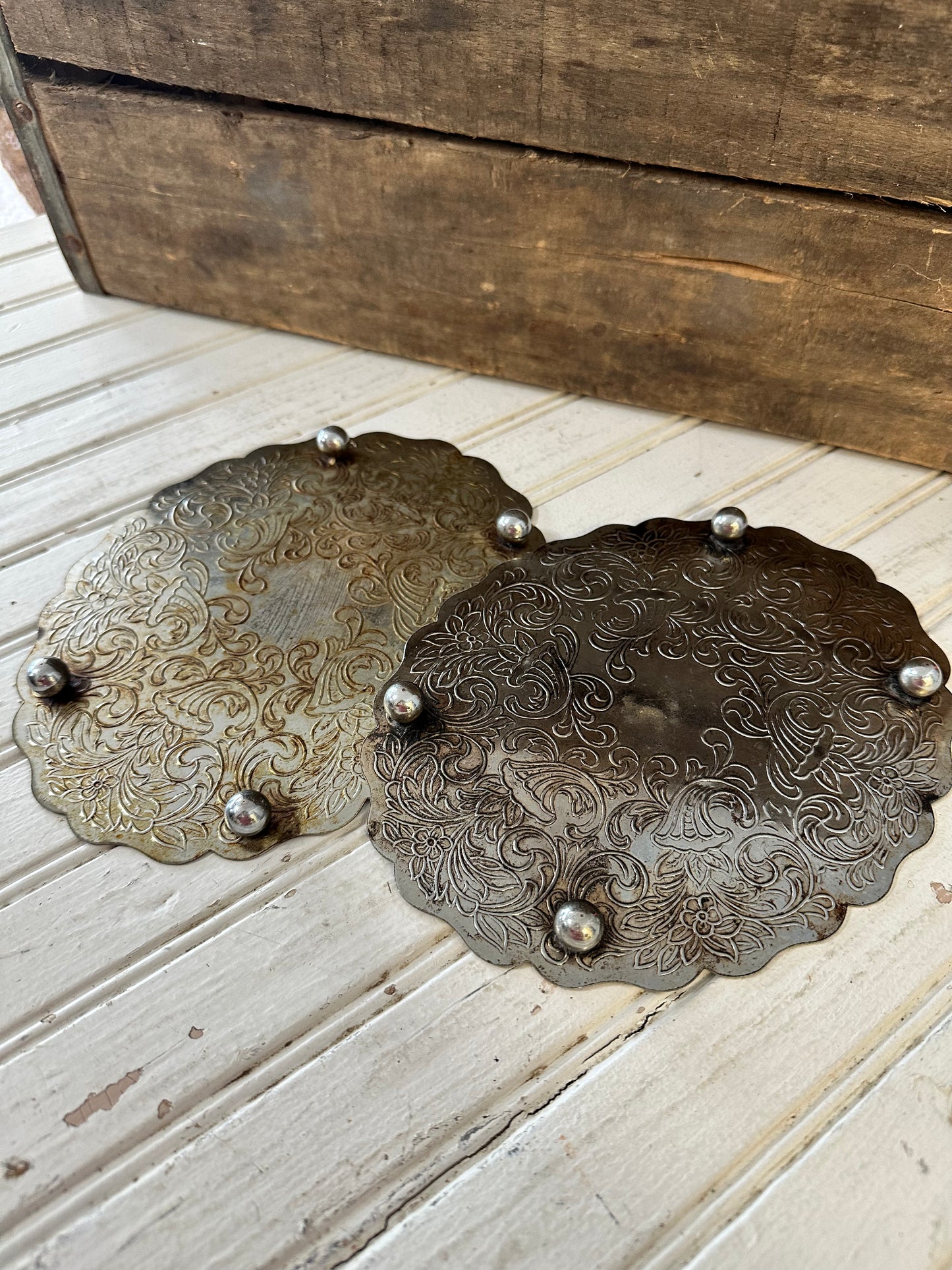 Silver Plate footed trivet