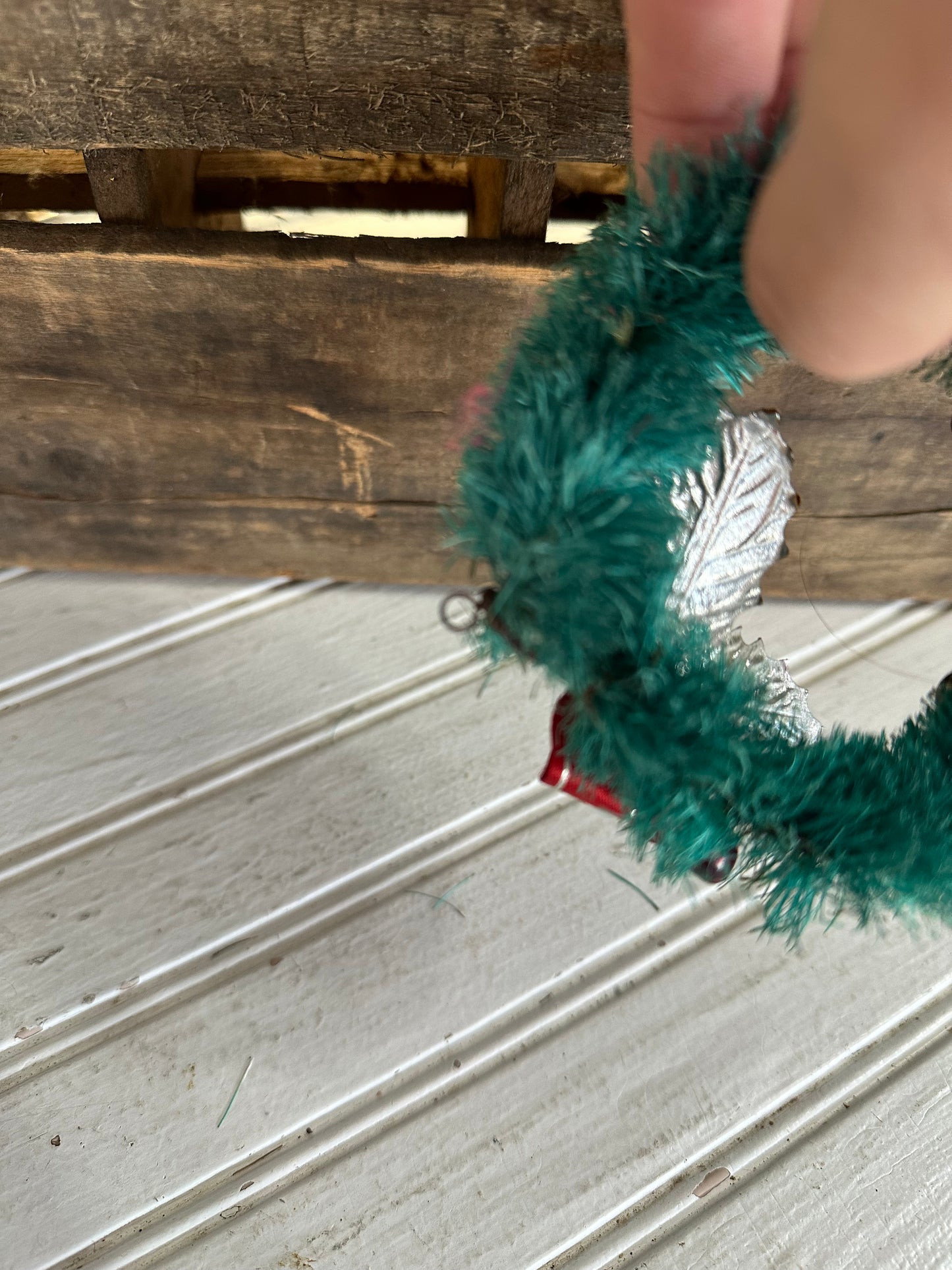 Vintage Bottle Brush Wreath
