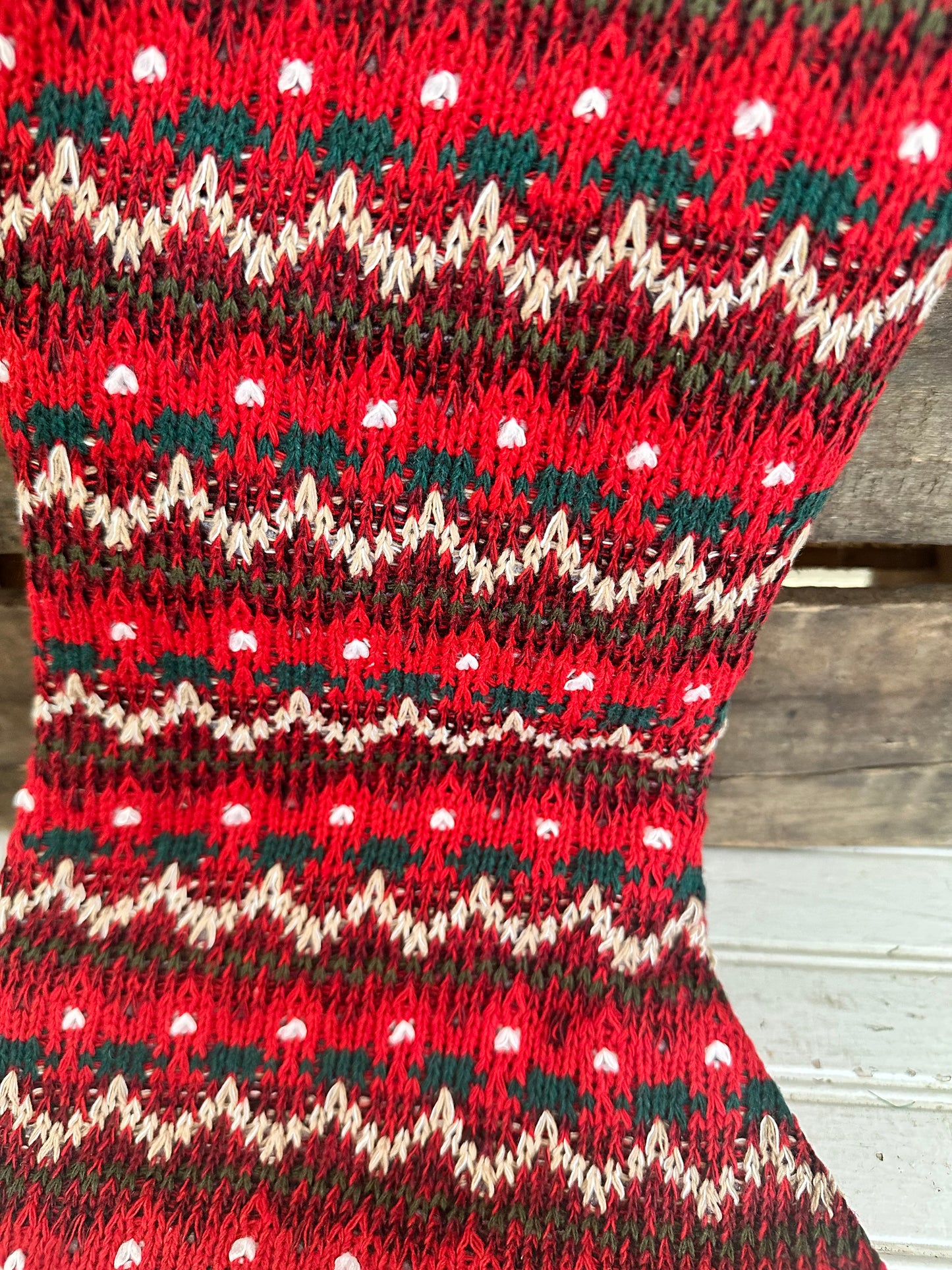 Vintage style Christmas stocking