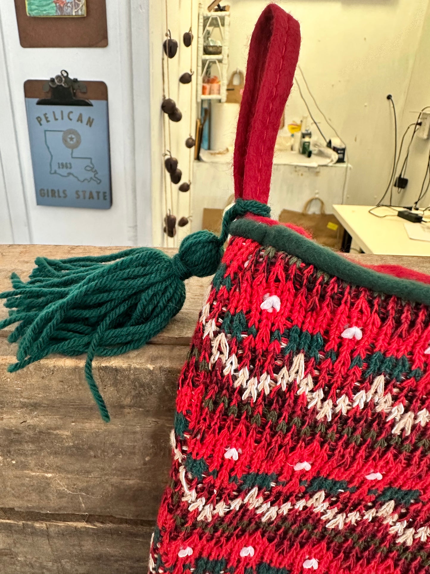 Vintage style Christmas stocking