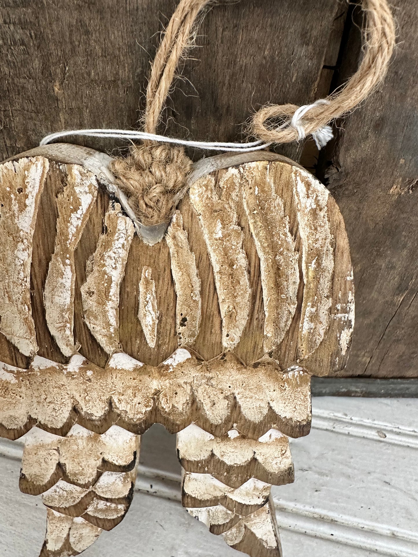 Angel Wings wooden ornament
