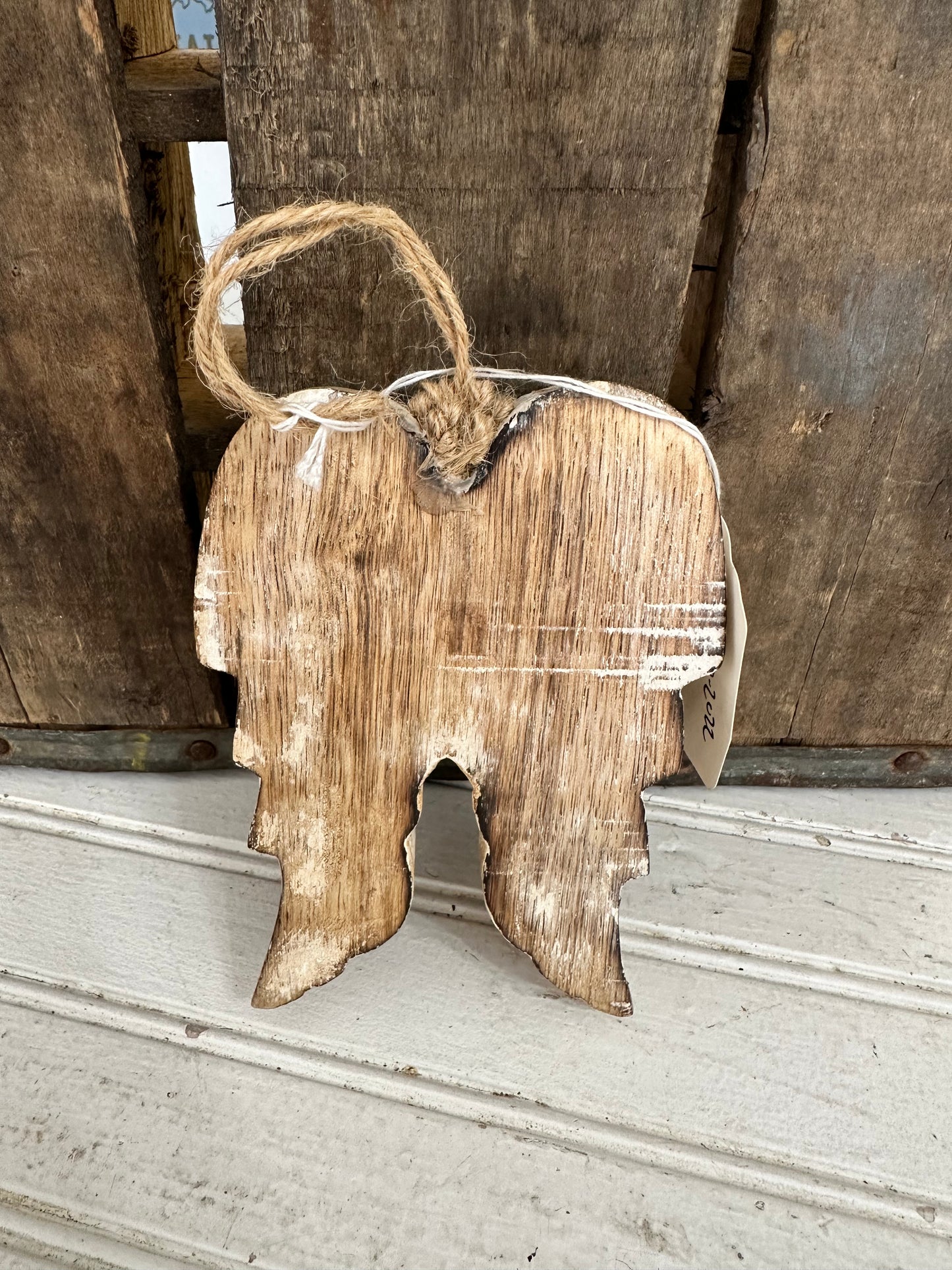 Angel Wings wooden ornament