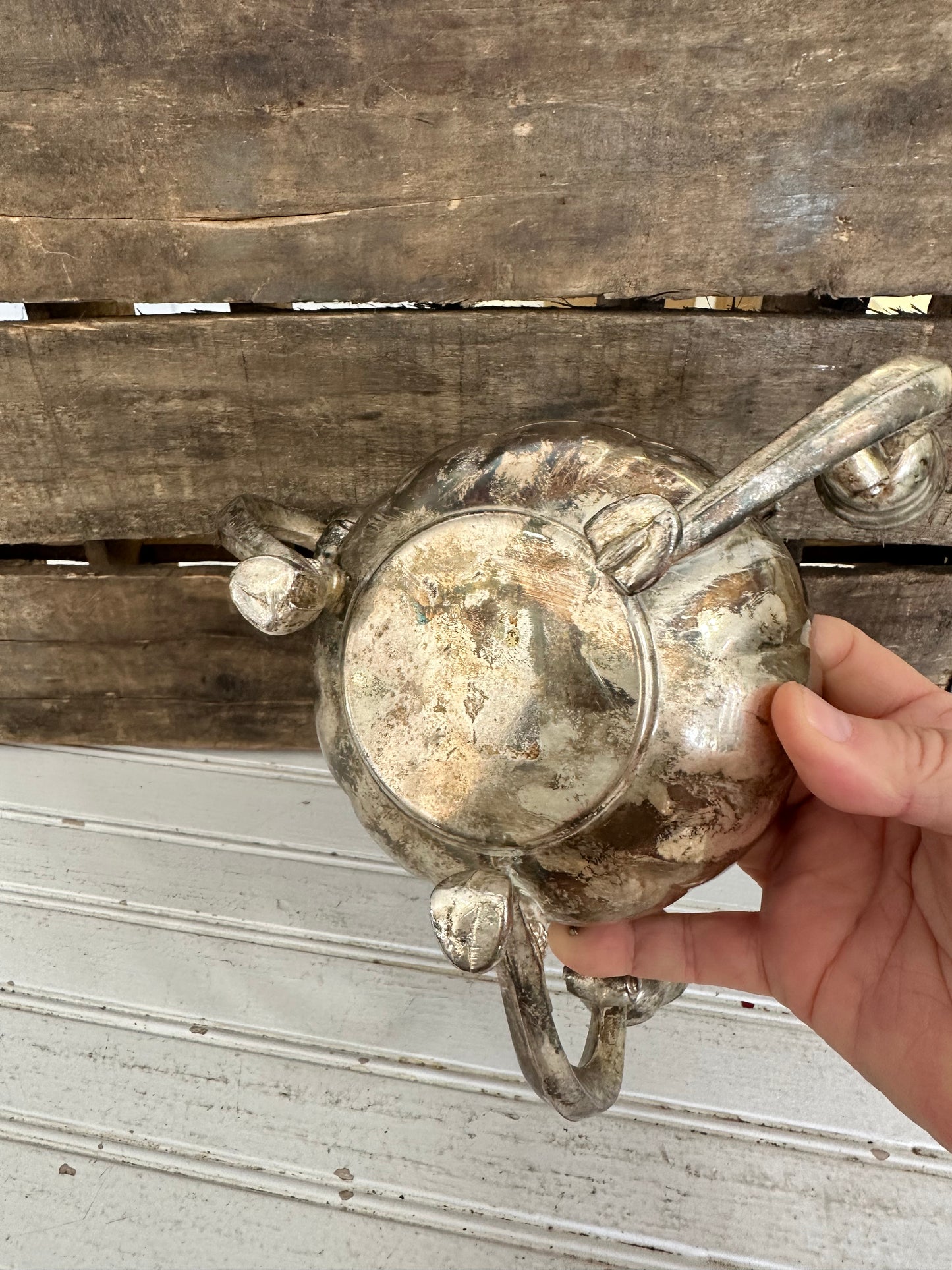 Silver Plated flower frog/candle holder