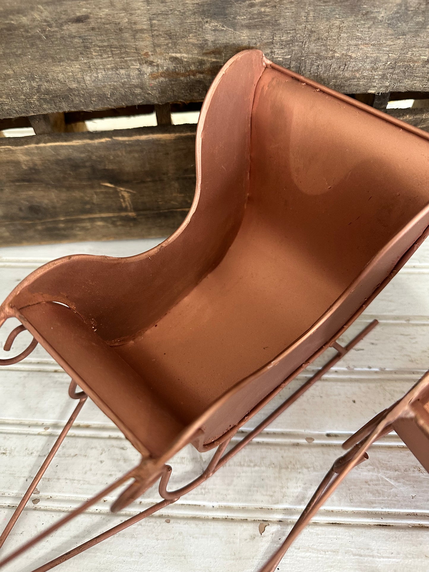 Rustic Tabletop Reindeer & Sleigh