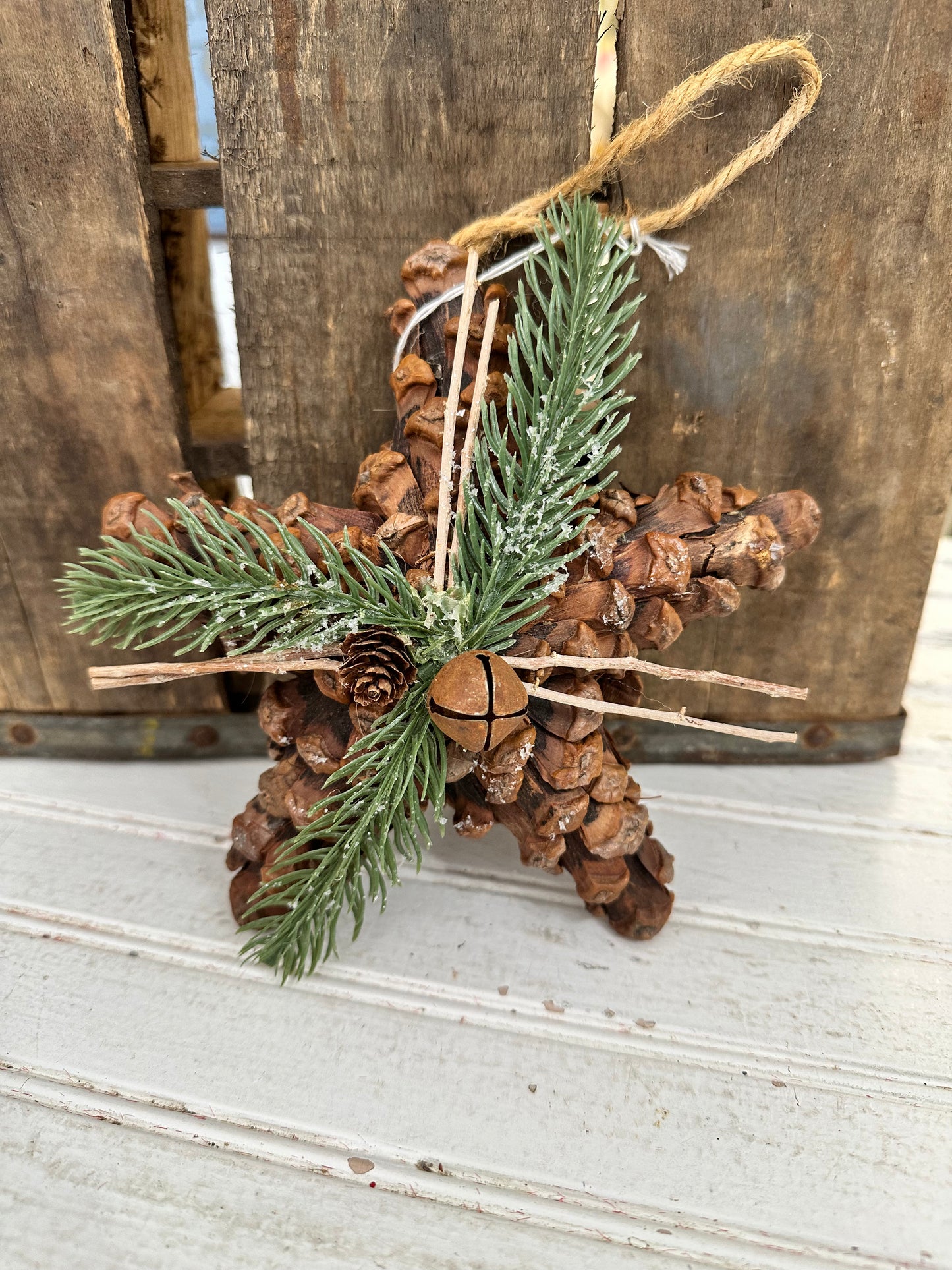 Pinecone Star Ornament